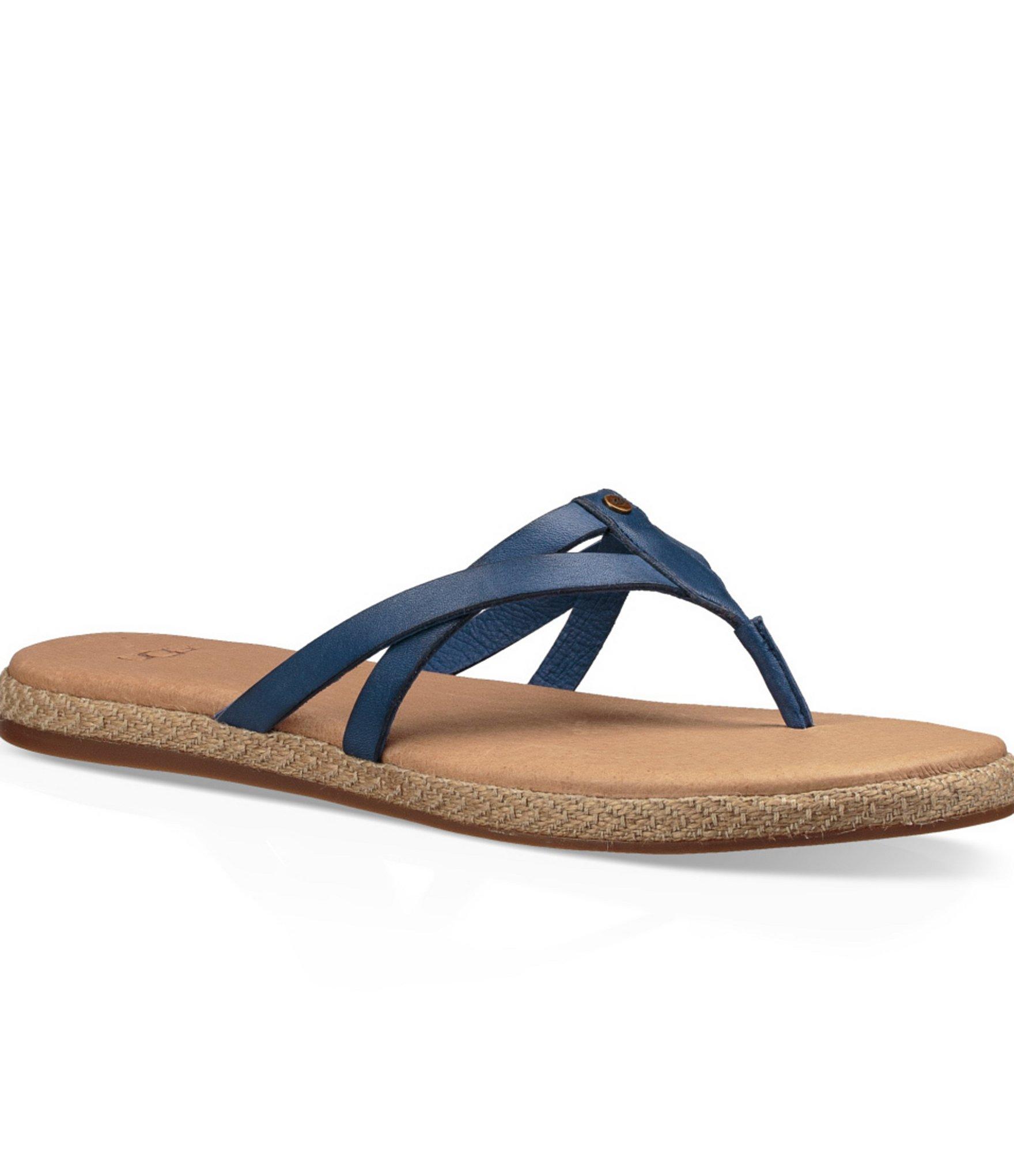 Ugg ® Annice Thong Sandals in Blue | Lyst