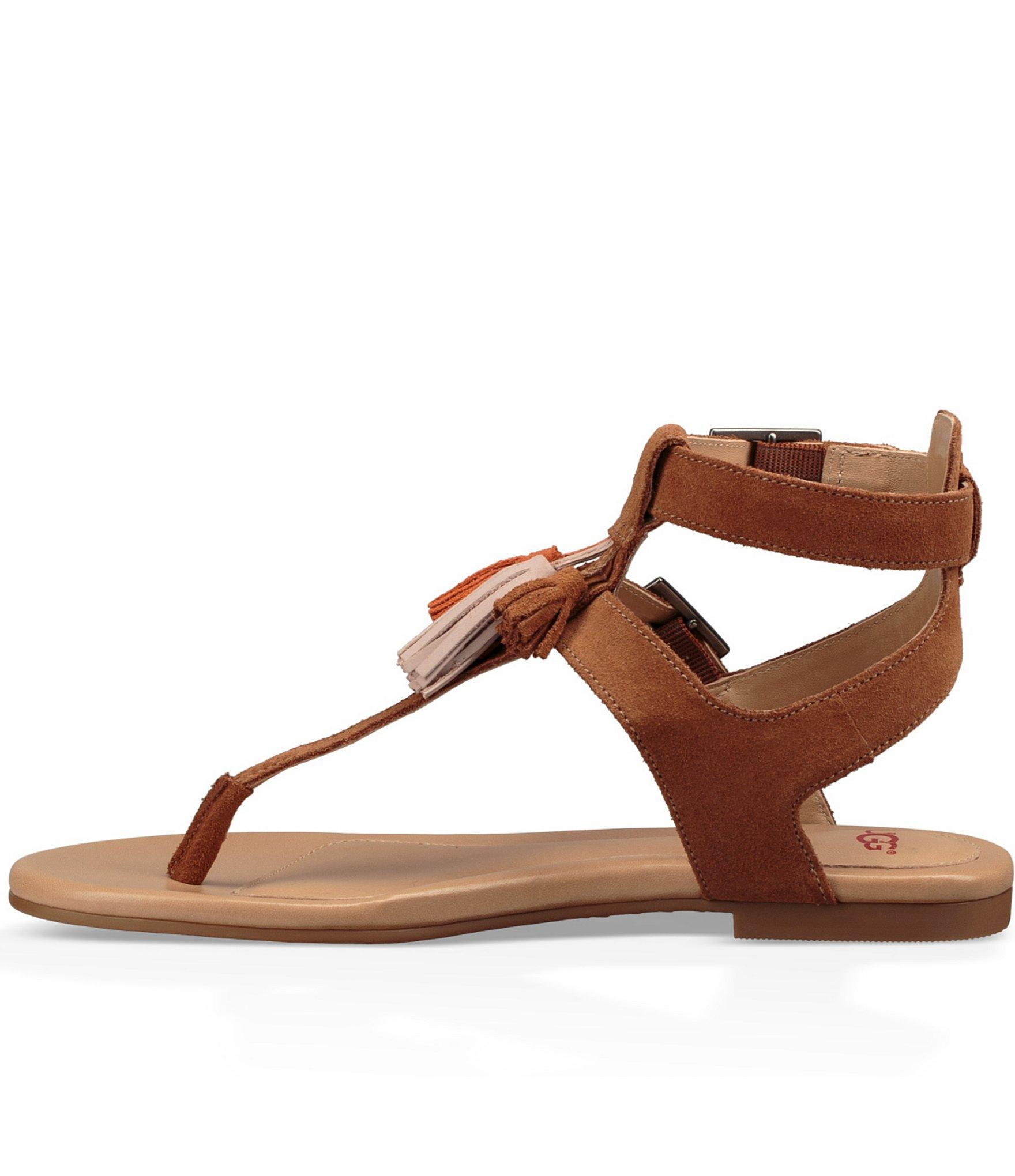 tassel thong sandals