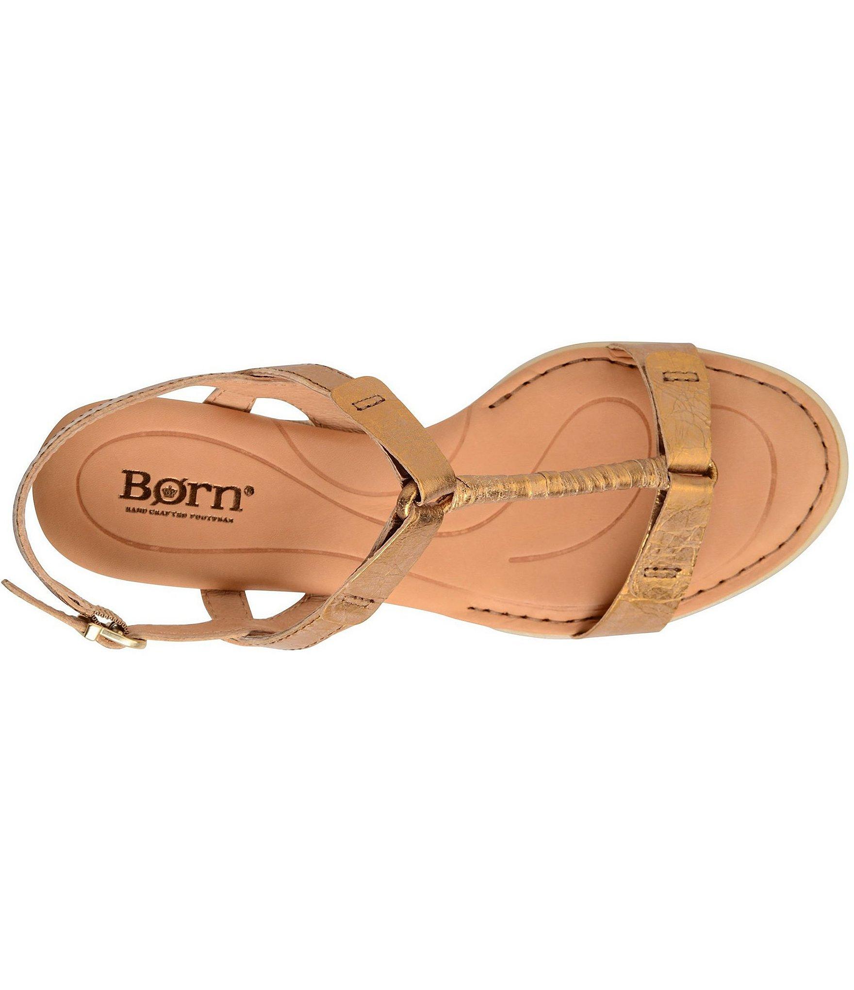 born metallic sandals