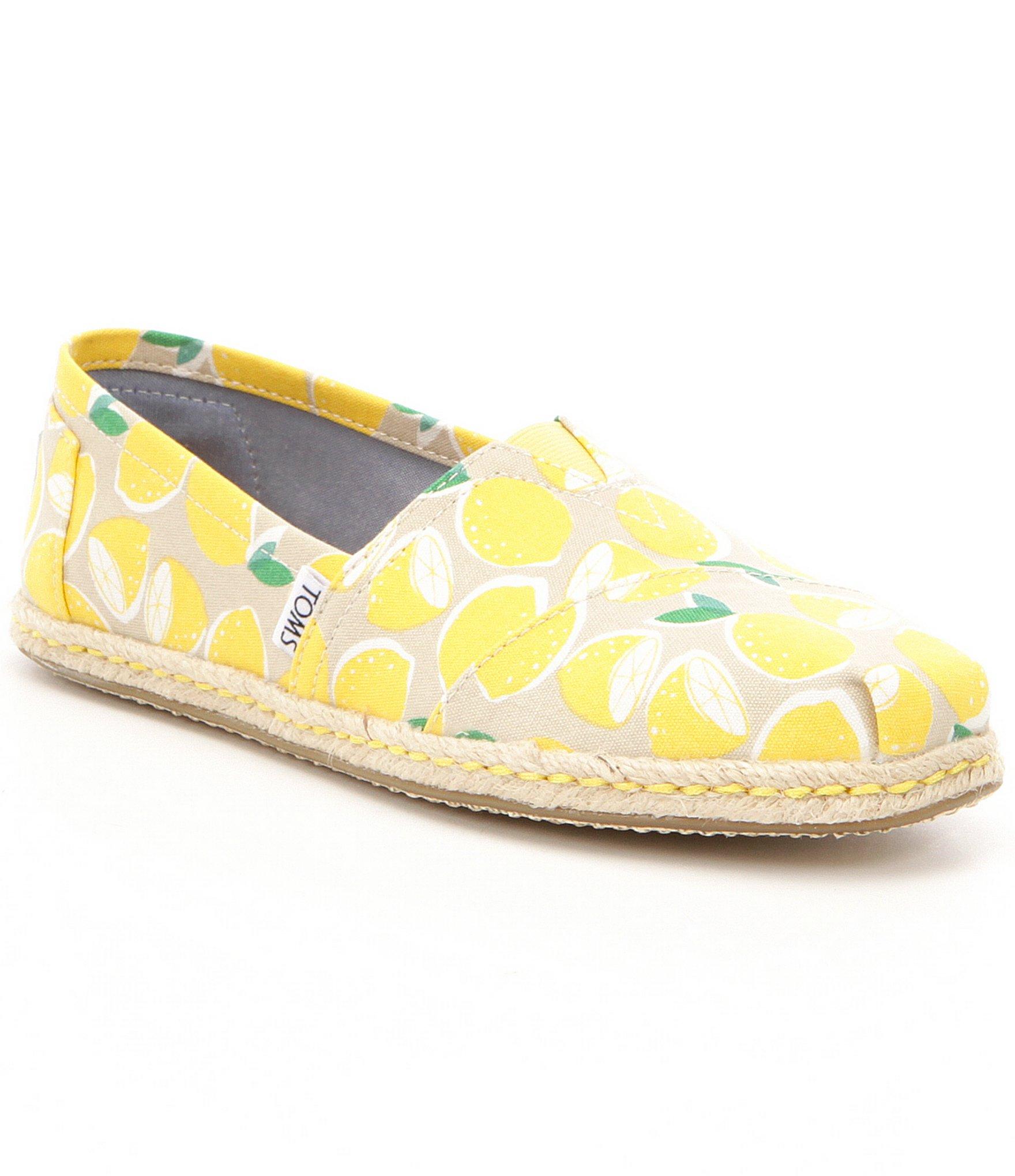 toms shoes yellow