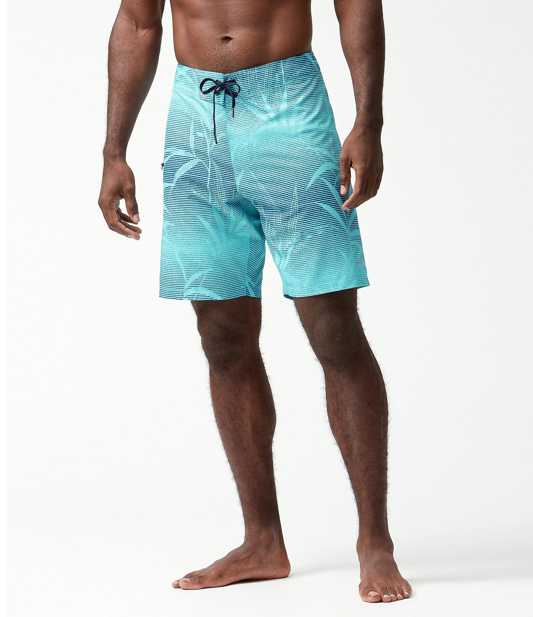 Tommy Bahama North Shore Bamboo 6" Inseam Swim Trunks in Blue for Men