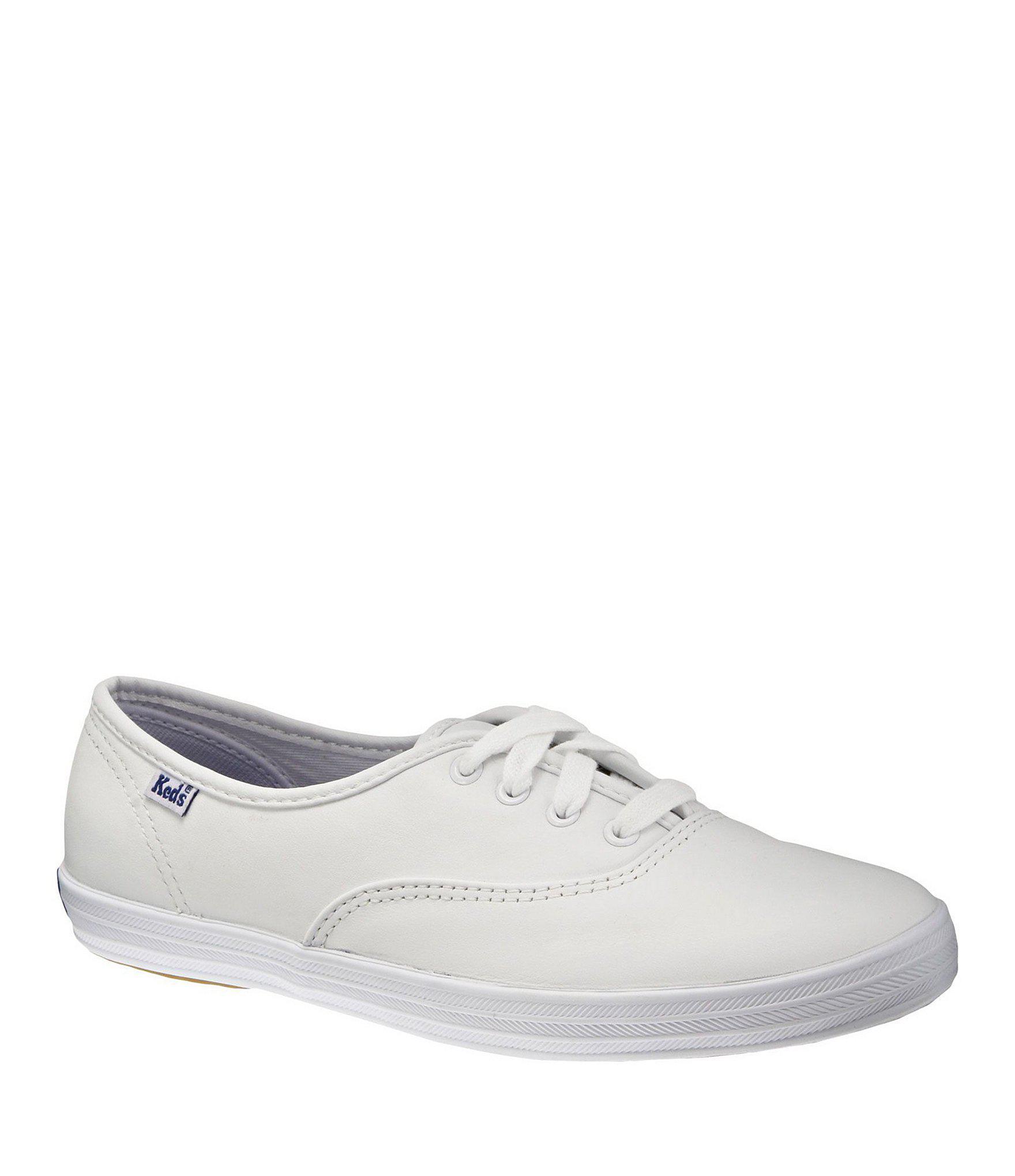 Keds Champion Leather Sneakers in White - Lyst