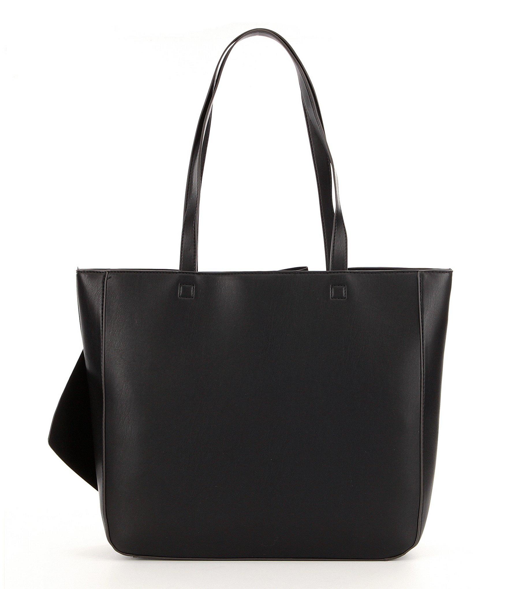 Karl Lagerfeld Fara Bow Faux-leather Tote in Black - Lyst