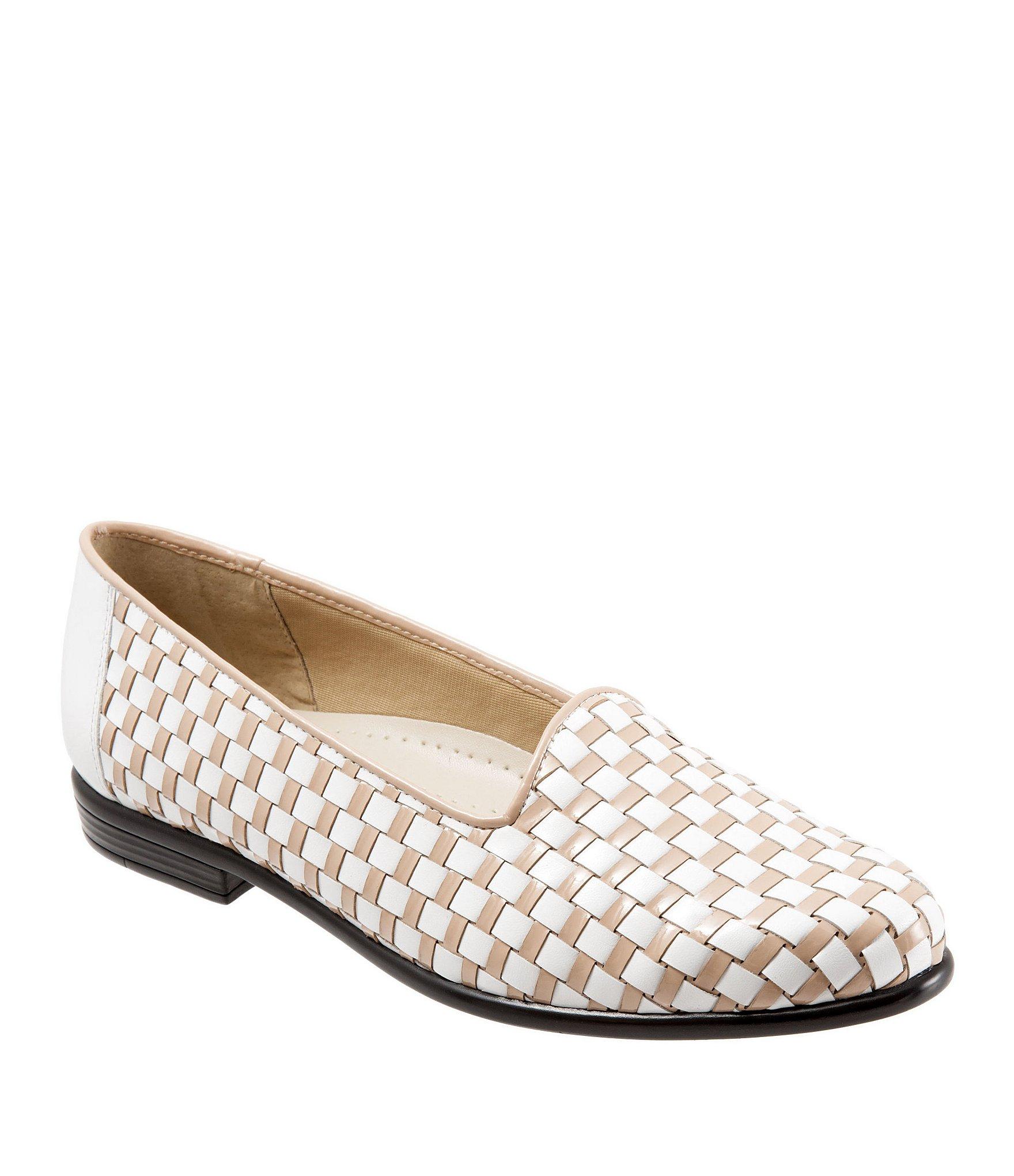 white block heel loafers