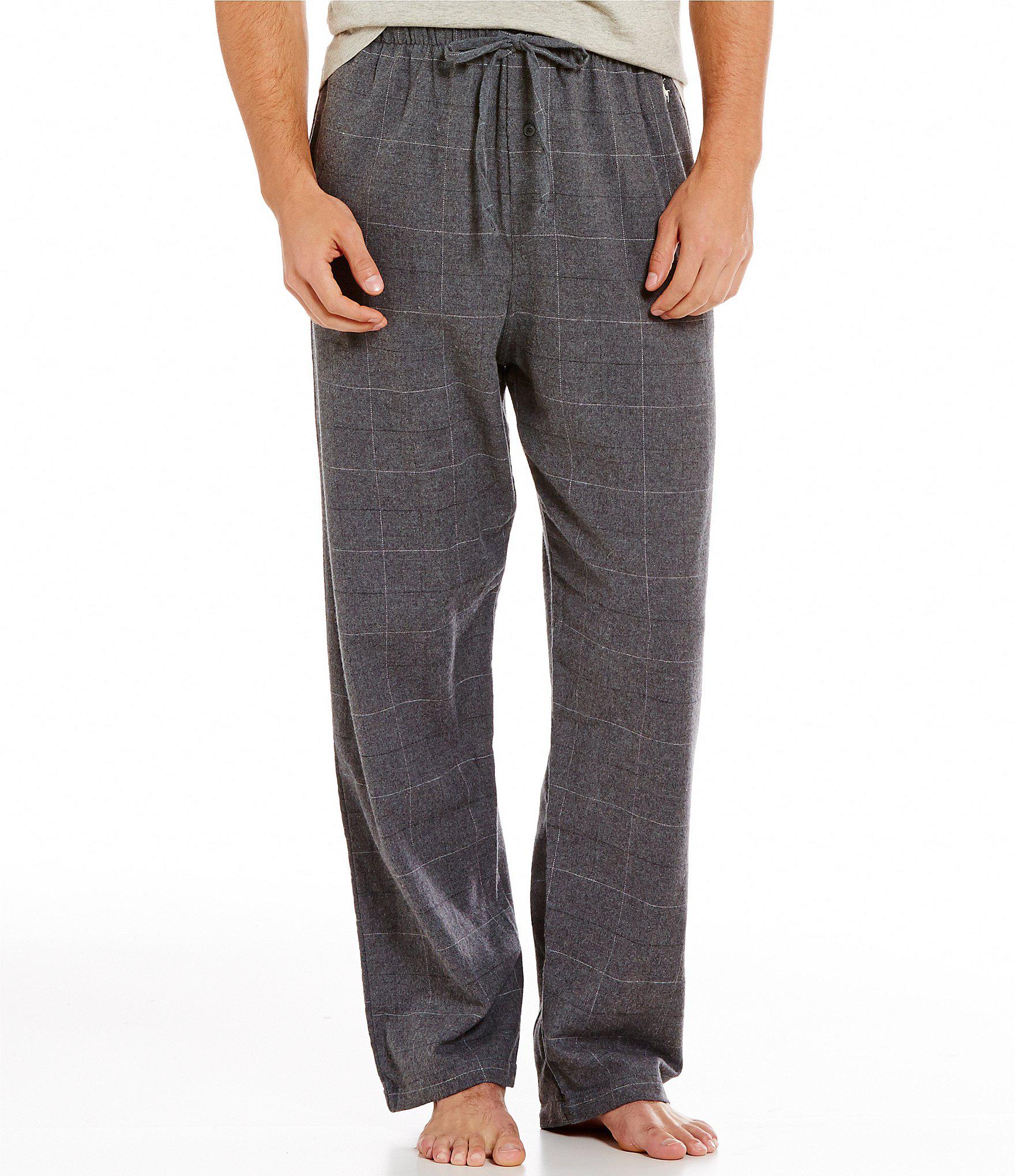 Lyst - Polo Ralph Lauren Flannel Windowpane Pajama Pants in Gray for Men