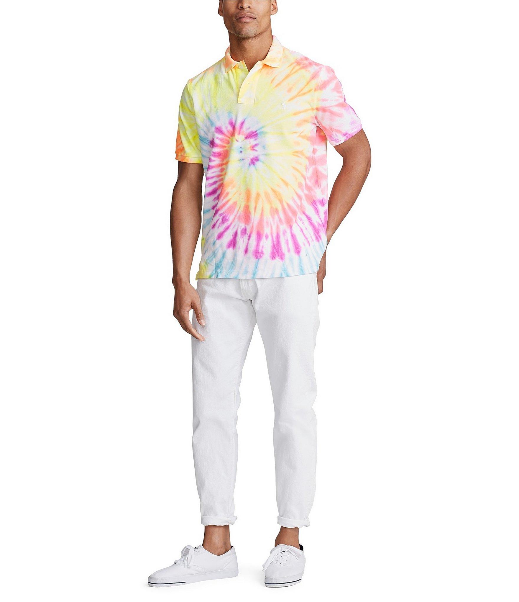 tie die polo shirt