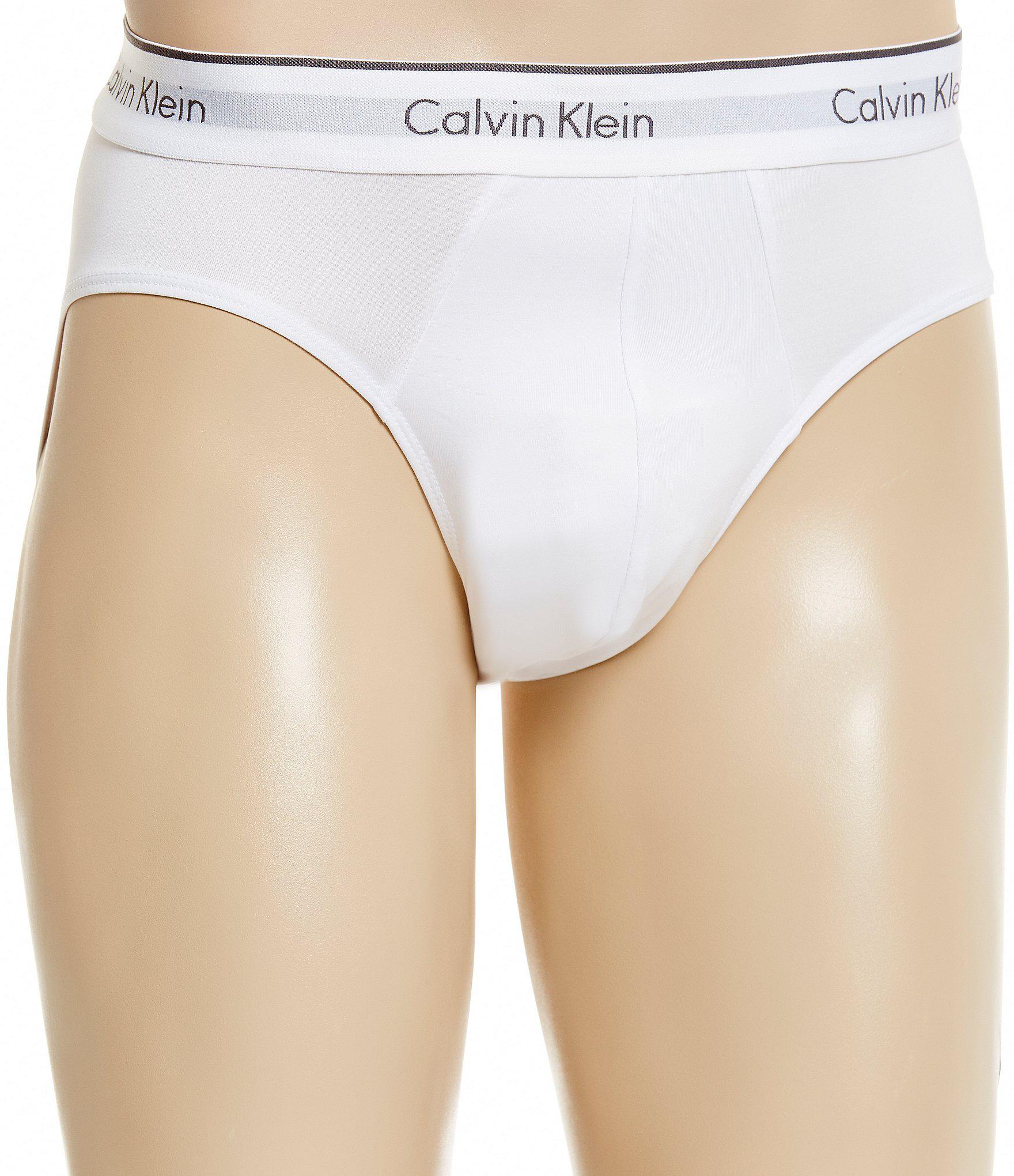 Lyst Calvin Klein Micro Hip Briefs 3 Pack In White For Men 9341