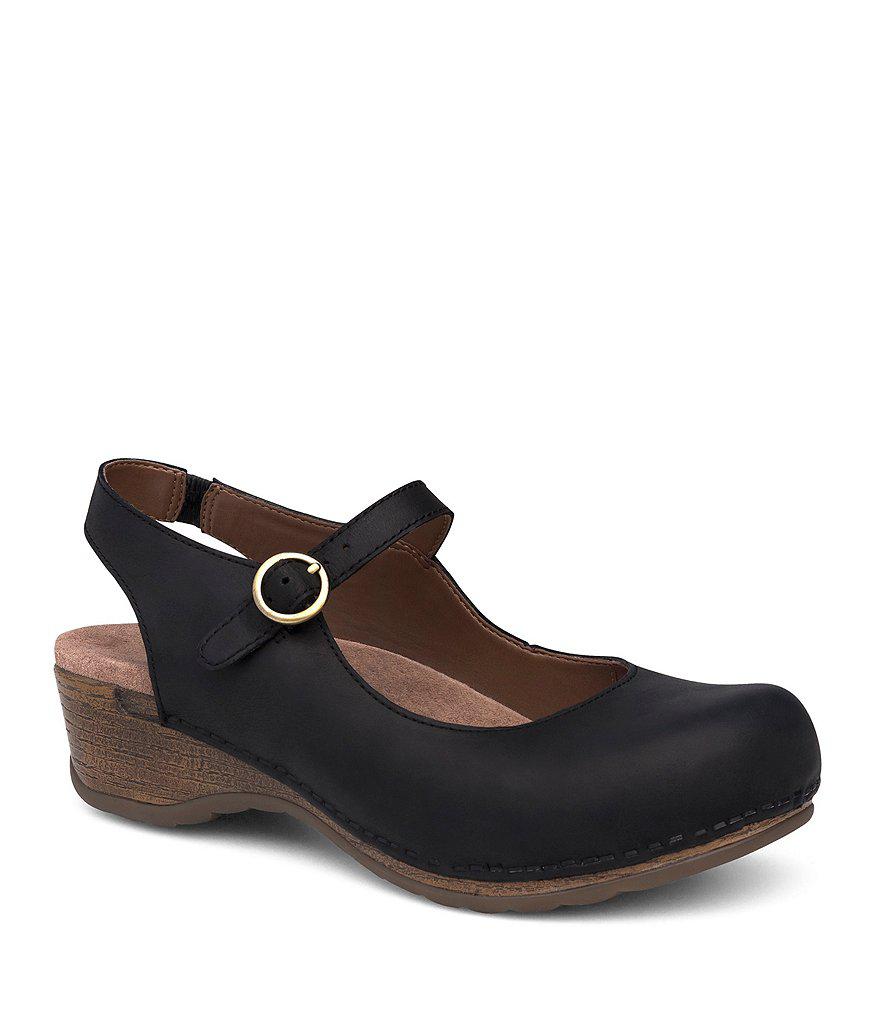 Lyst - Dansko Maureen Mary Jane Clogs in Brown