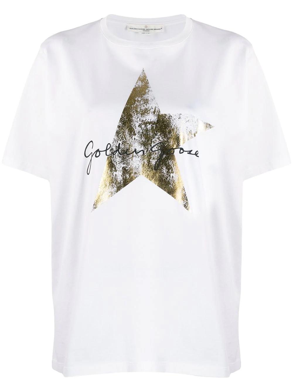 Golden Goose Deluxe Brand Faded Star Print T-shirt in White - Save 30% ...