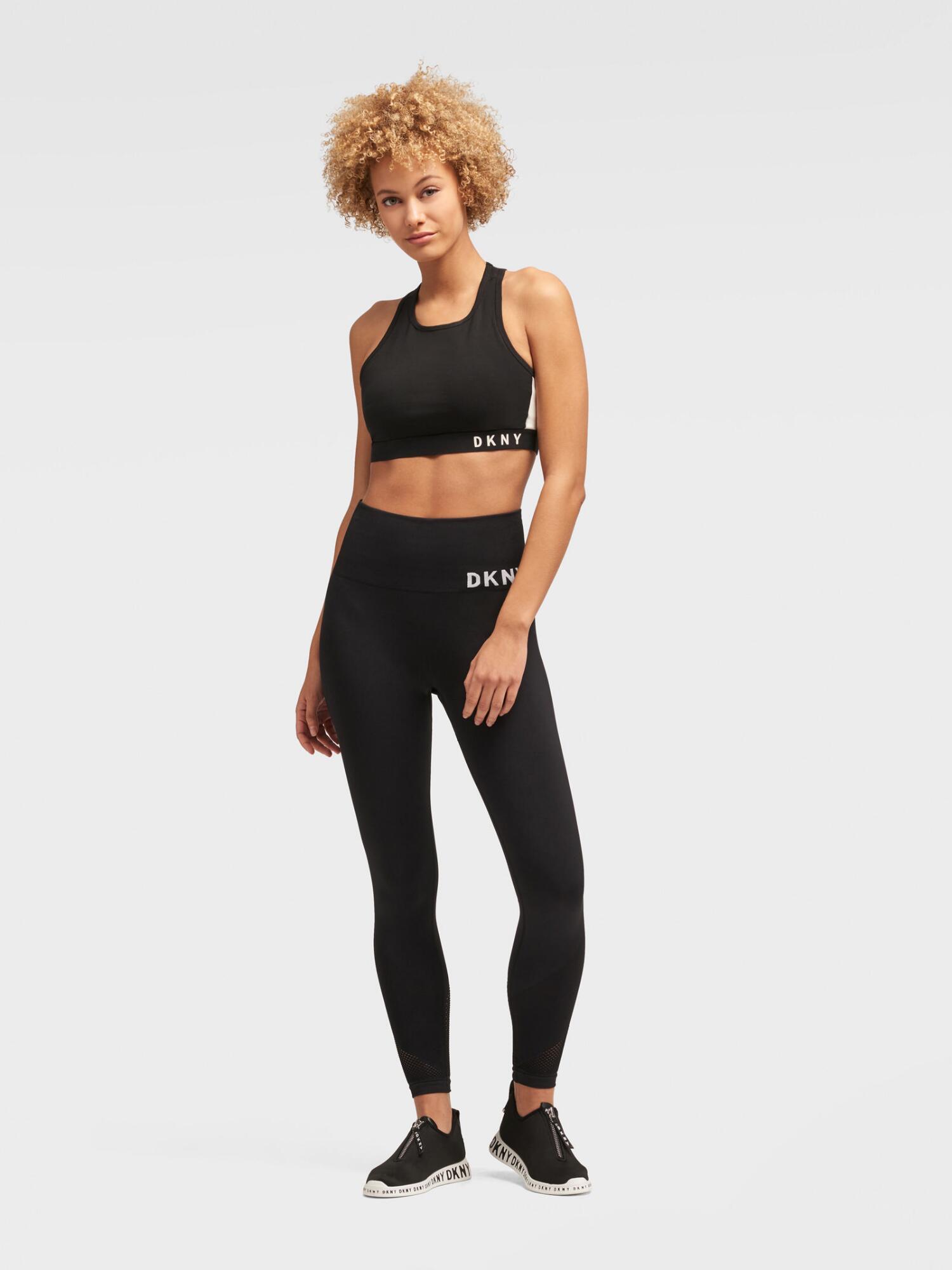 DKNY Synthetic High-waisted Seamless Legging in Black - Lyst