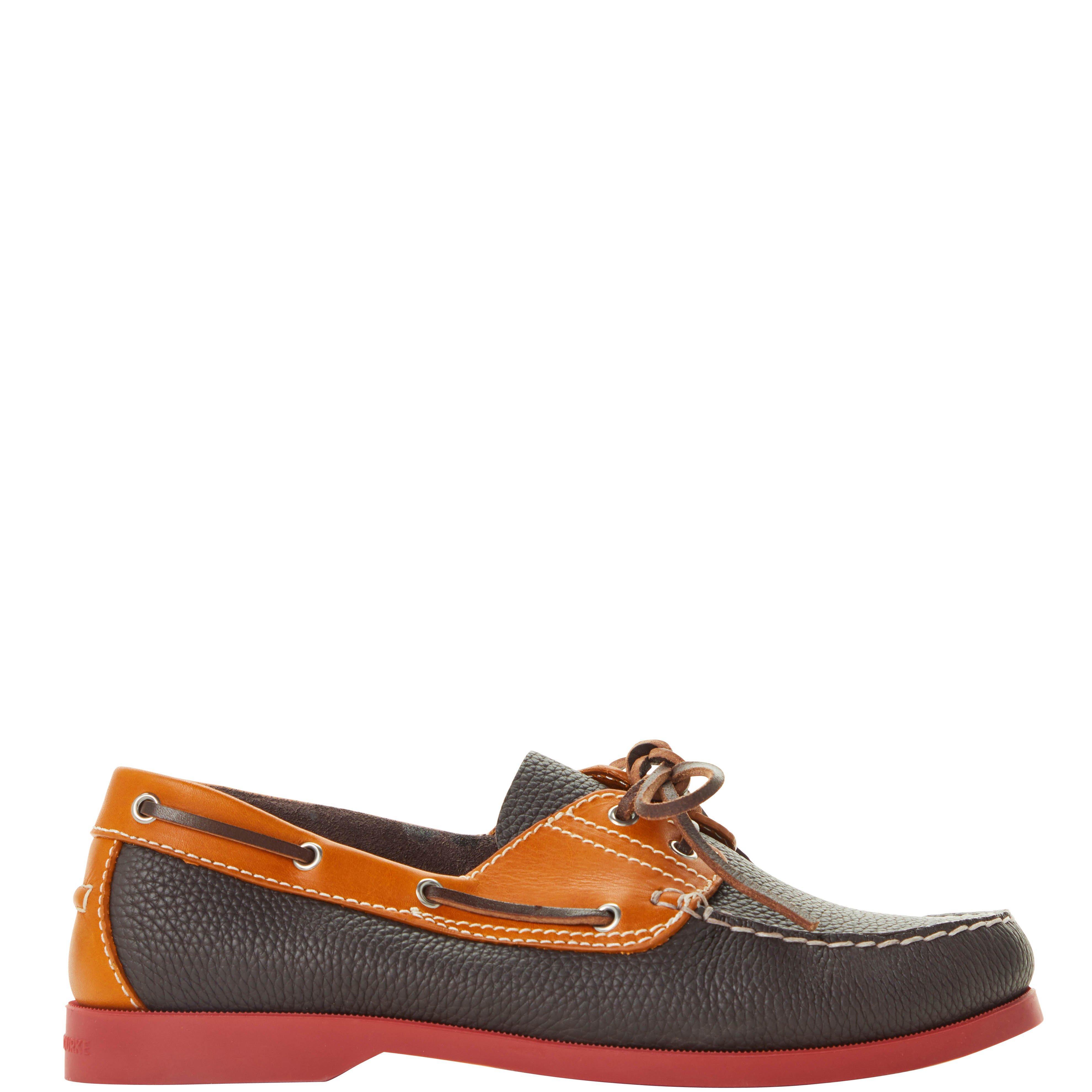 Dooney & Bourke Leather Regatta Pebble Women's Boat Shoe in Chocolate (Brown) Lyst