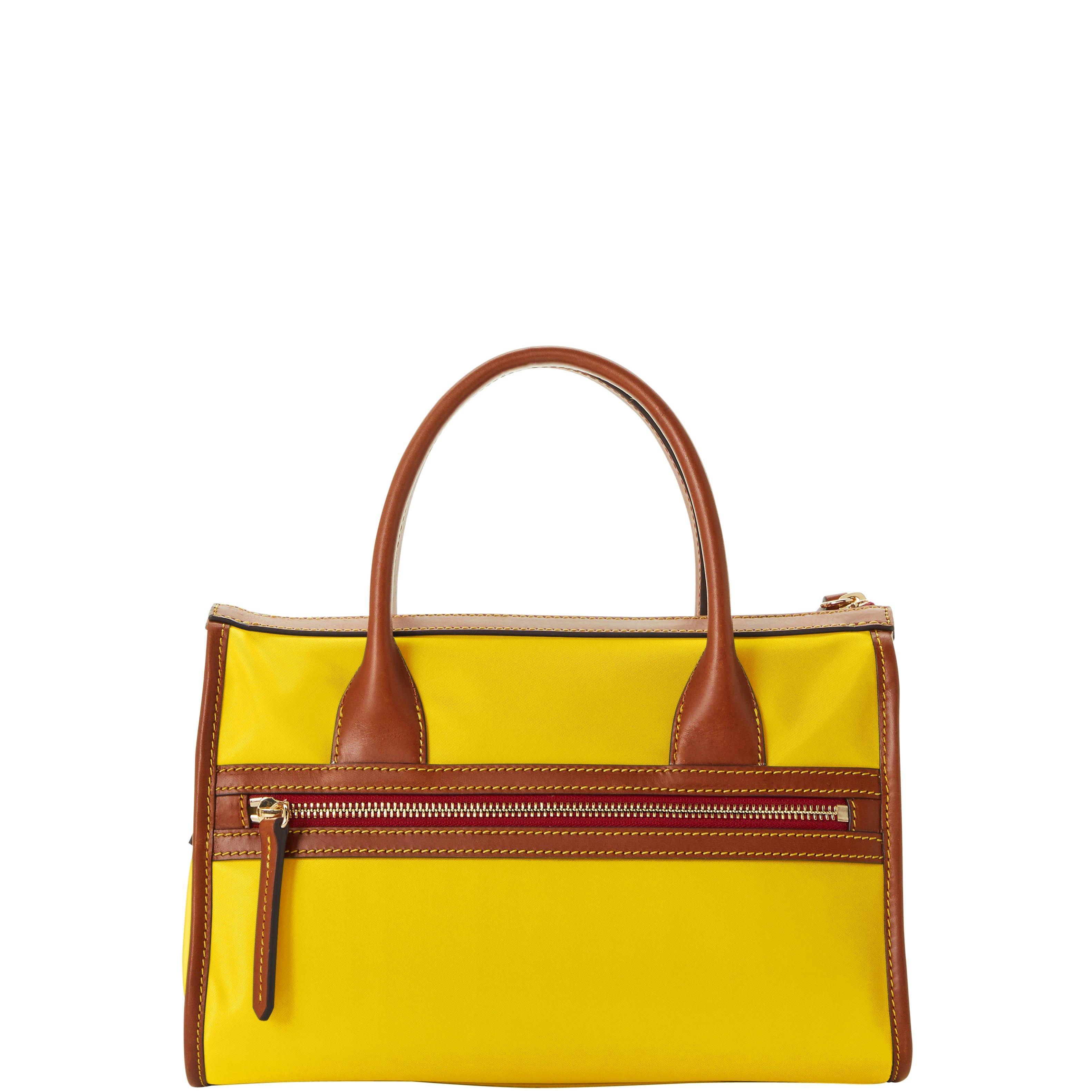 dooney and bourke yellow satchel