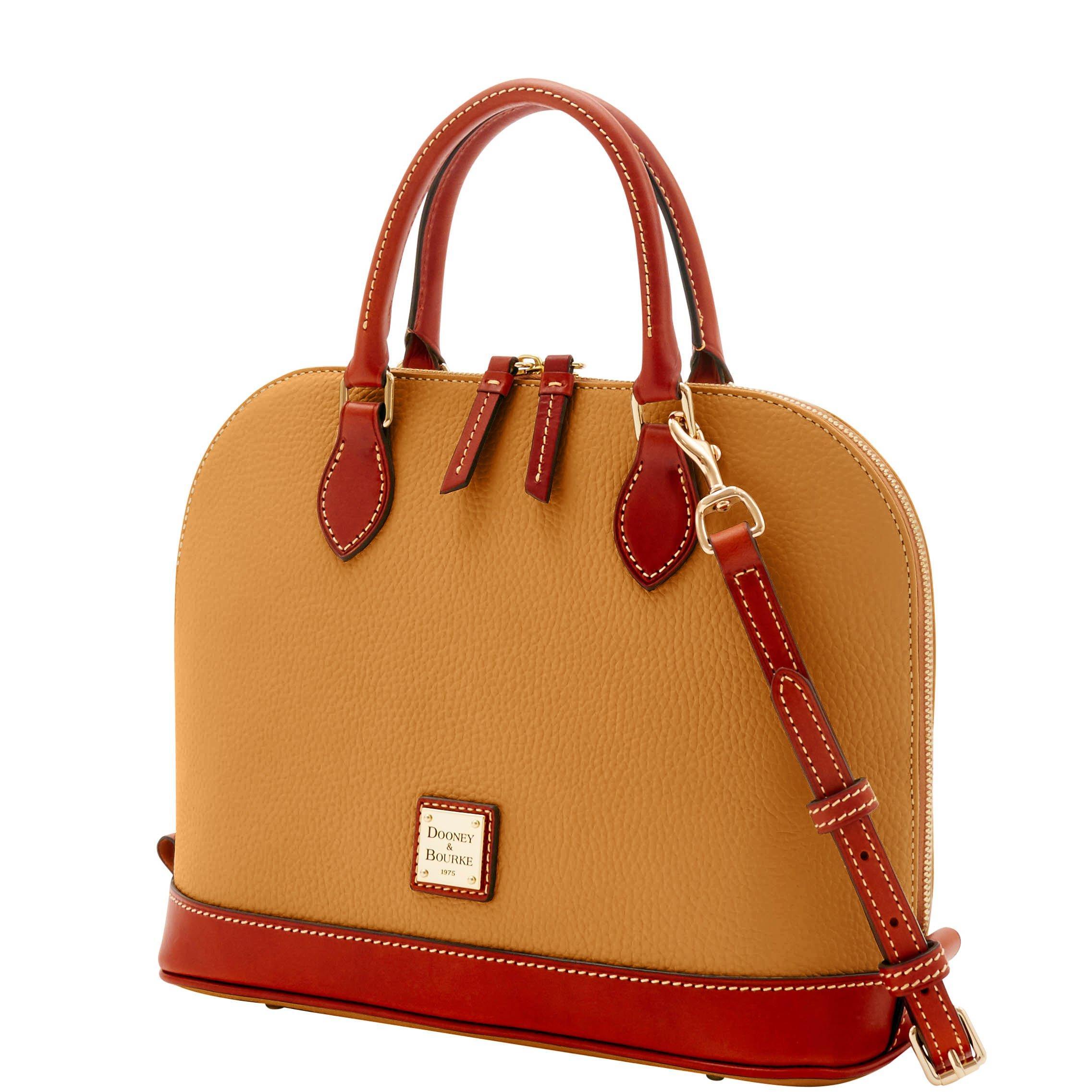 Dooney & Bourke Pebble Grain Zip Zip Satchel - Lyst