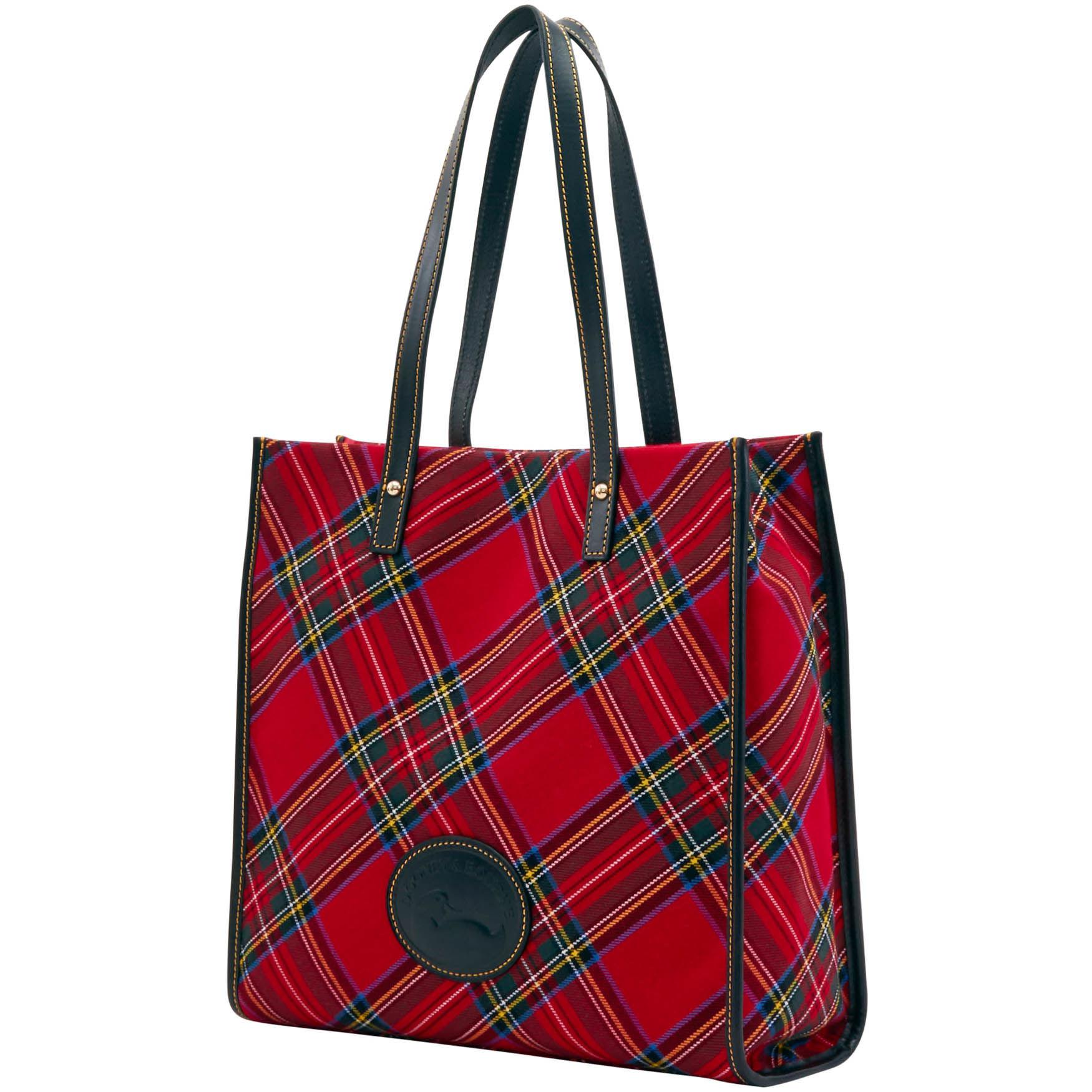 Lyst Dooney Bourke Tartan Market Tote In Red View Fullscreen