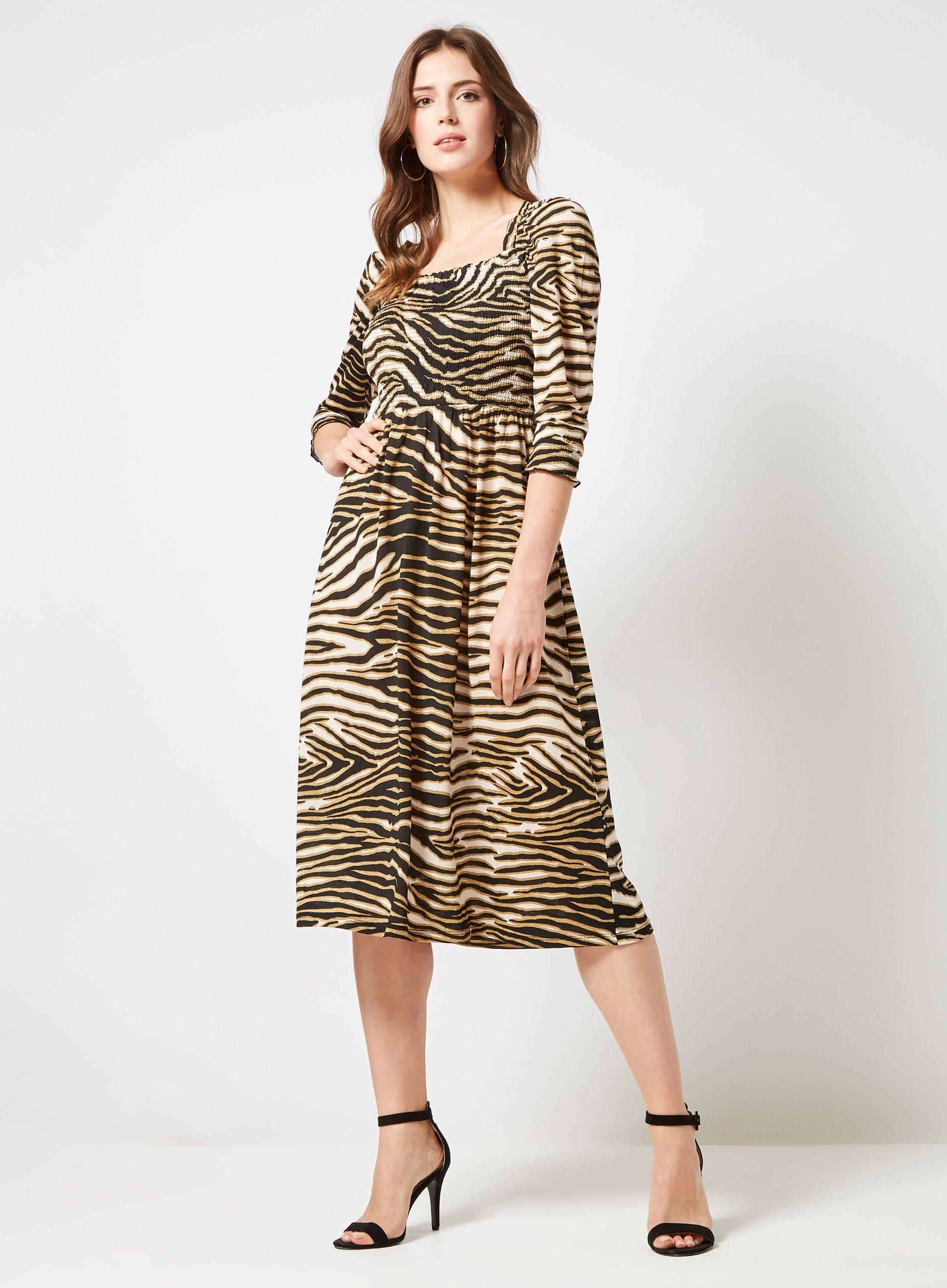Long Sleeve Cheetah Dress