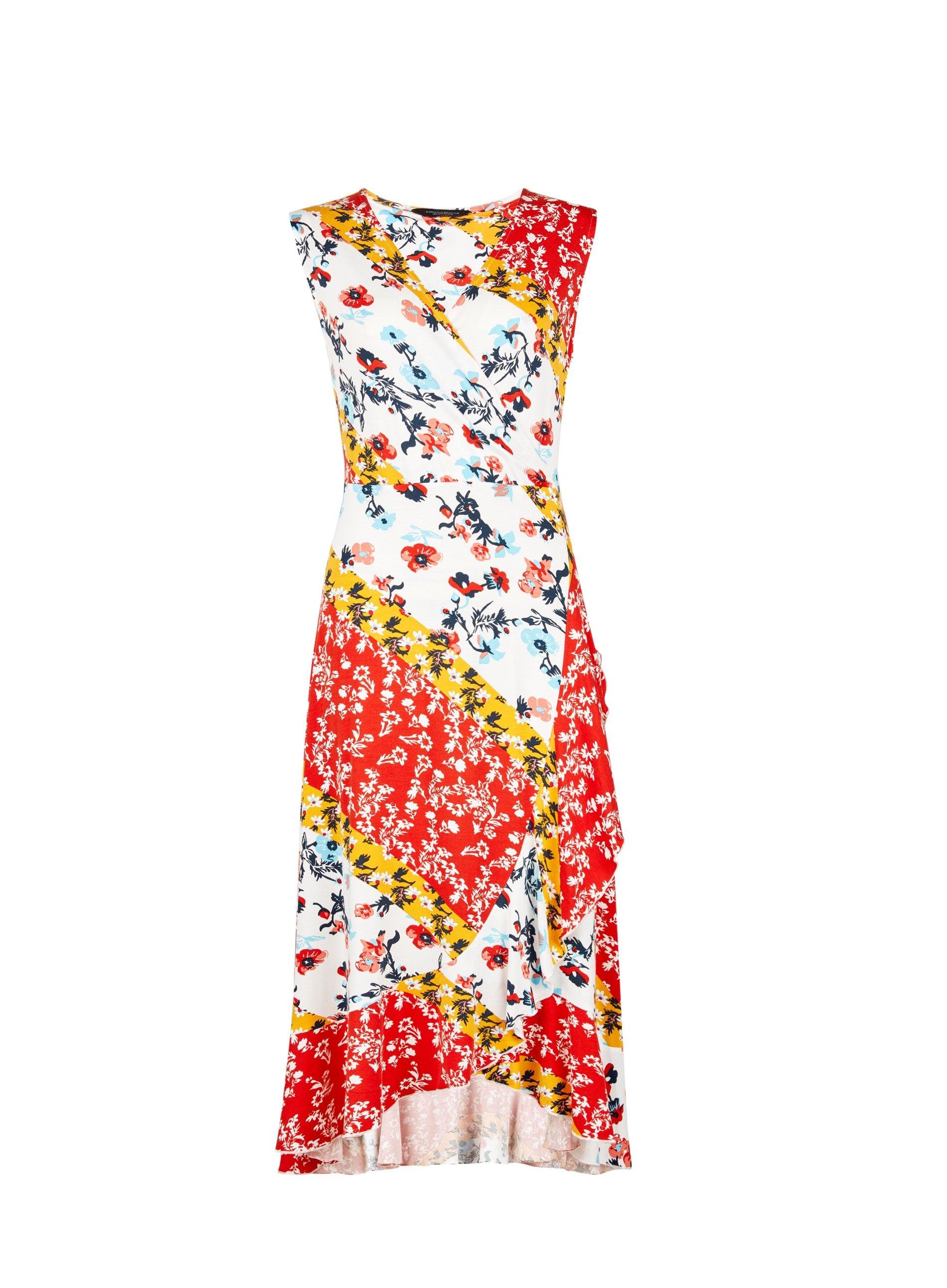 dorothy perkins red floral dress