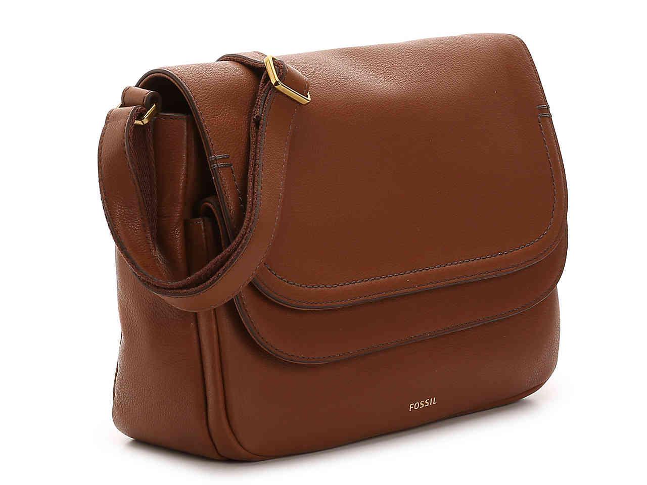 brown leather handbag crossbody