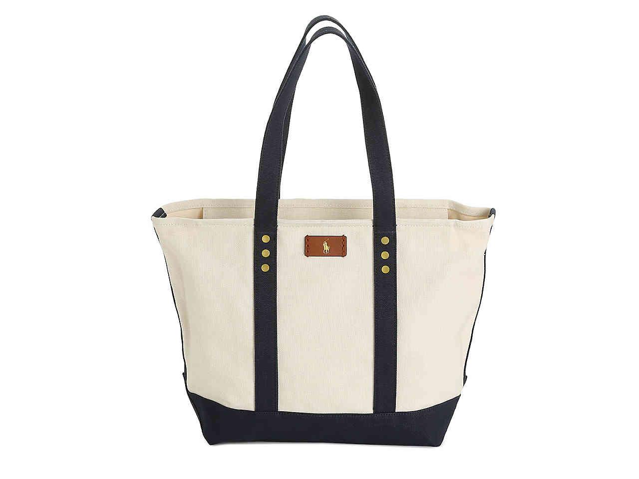 Polo Ralph Lauren Canvas Tote in White - Lyst