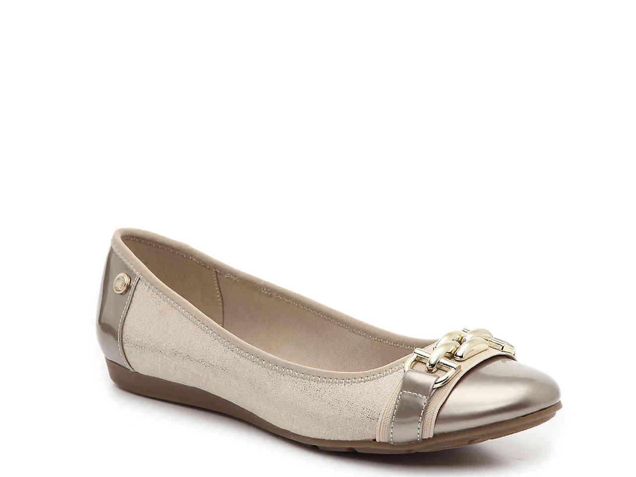 Anne Klein Sport Alexa Ballet Flat In Natural Lyst 