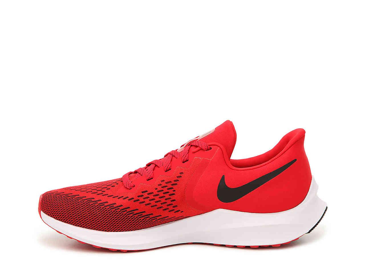 Nike Zoom Winflo 6 Lightweight Running Shoe in Red for Men - Lyst