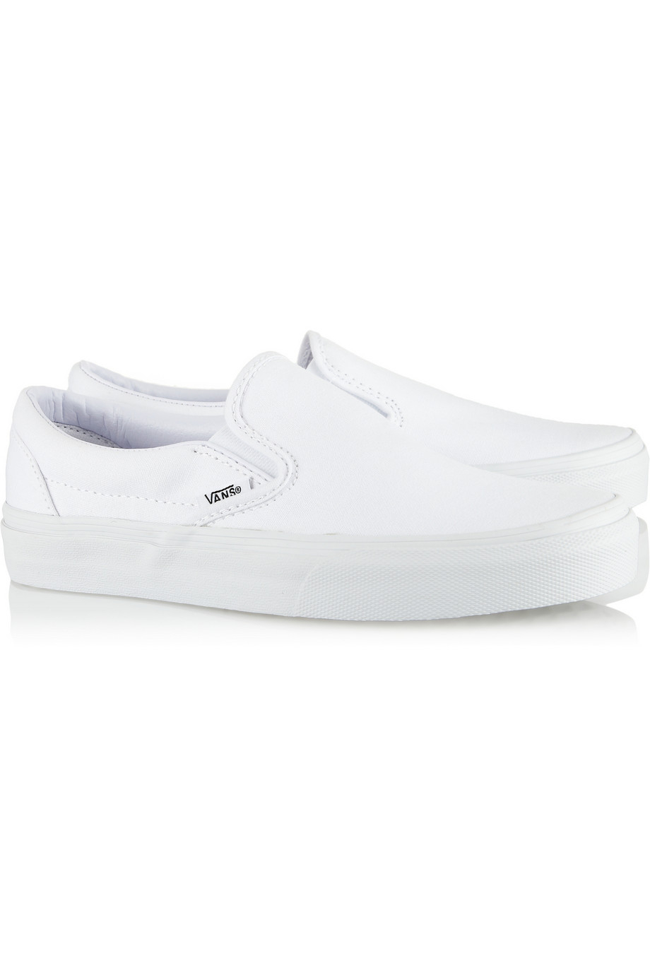 Lyst - Vans Canvas Slip-On Sneakers in White
