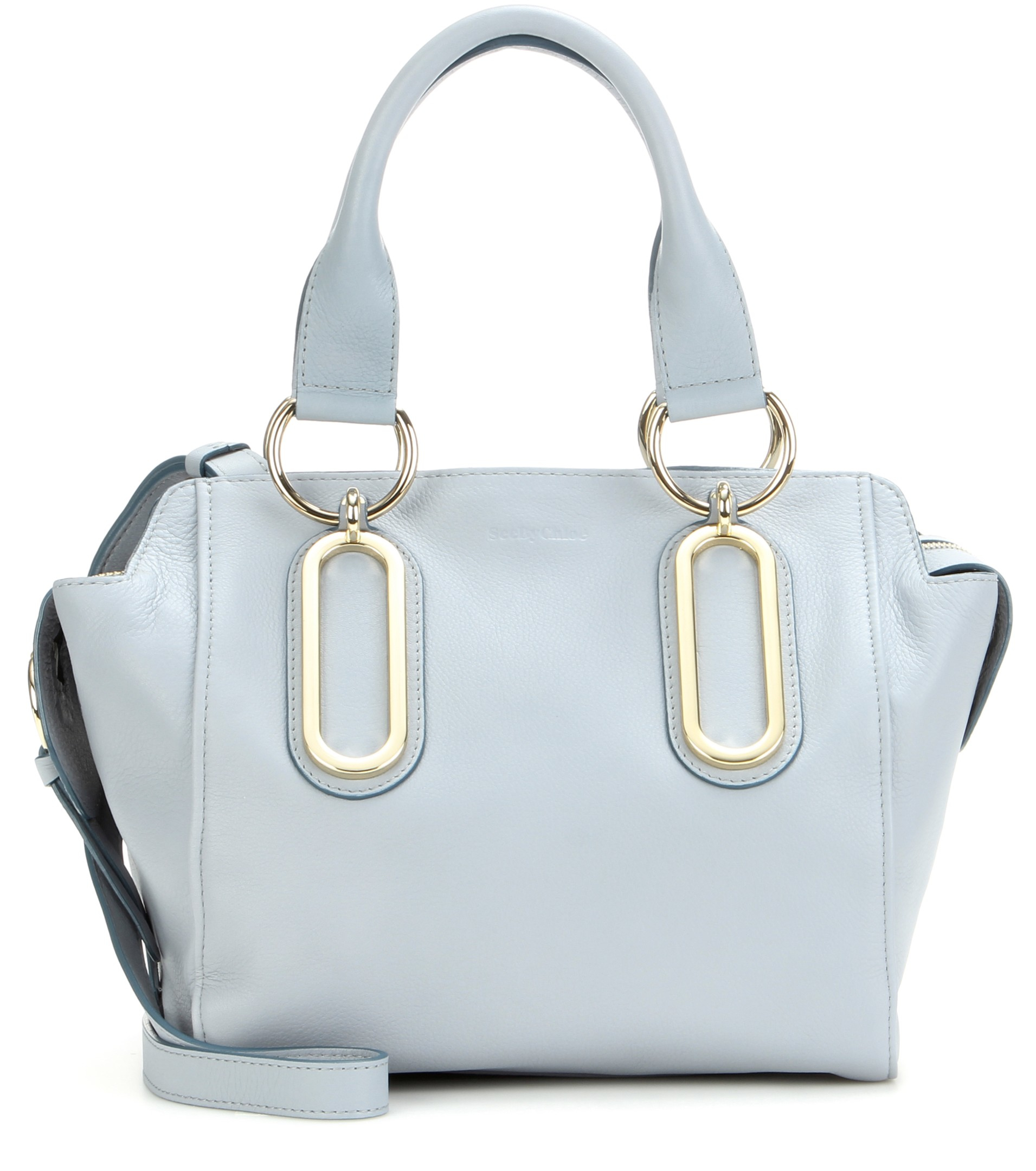 See by chlo Paige Medium Leather Shoulder Bag in Blue | Lyst  