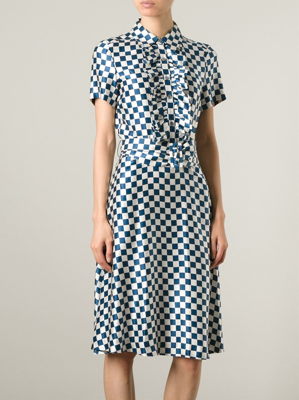 Marc by marc jacobs Toto Plaid Crepe Dress - Cambridge Red Multi ... Marc by marc jacobs Toto Plaid Crepe Dress - Cambridge Red Multi ...