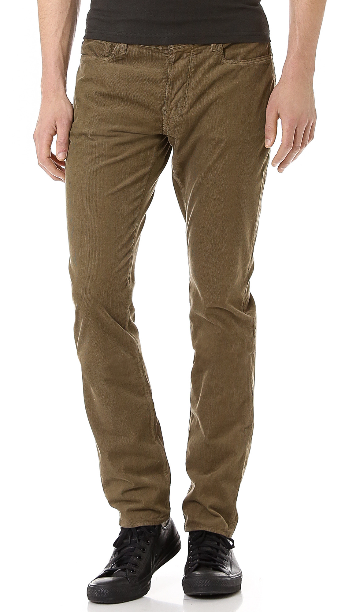 Paul Smith Drain Pipe Light Weight Corduroy Pants in Green for Men (Tan ...
