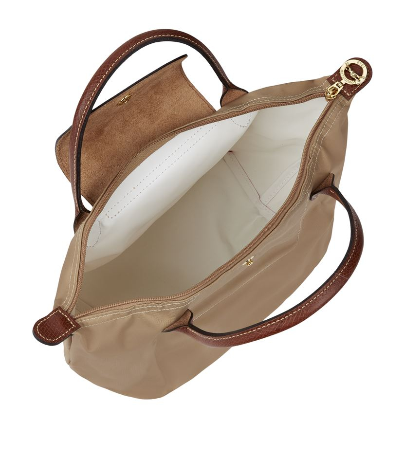 Longchamp Le Pliage Small Handbag in White | Lyst