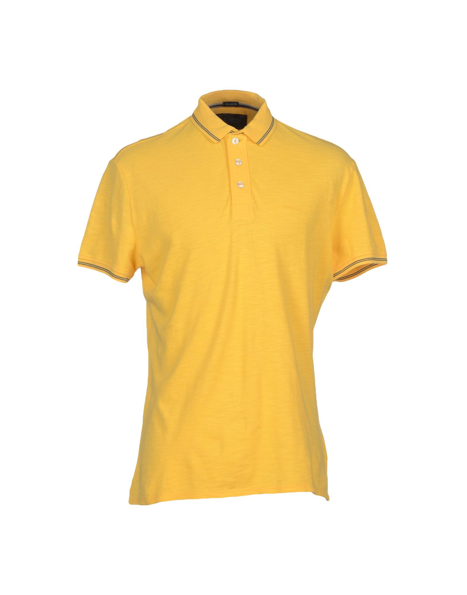 Armani jeans Polo Shirt in Yellow for Men (Ocher) | Lyst
