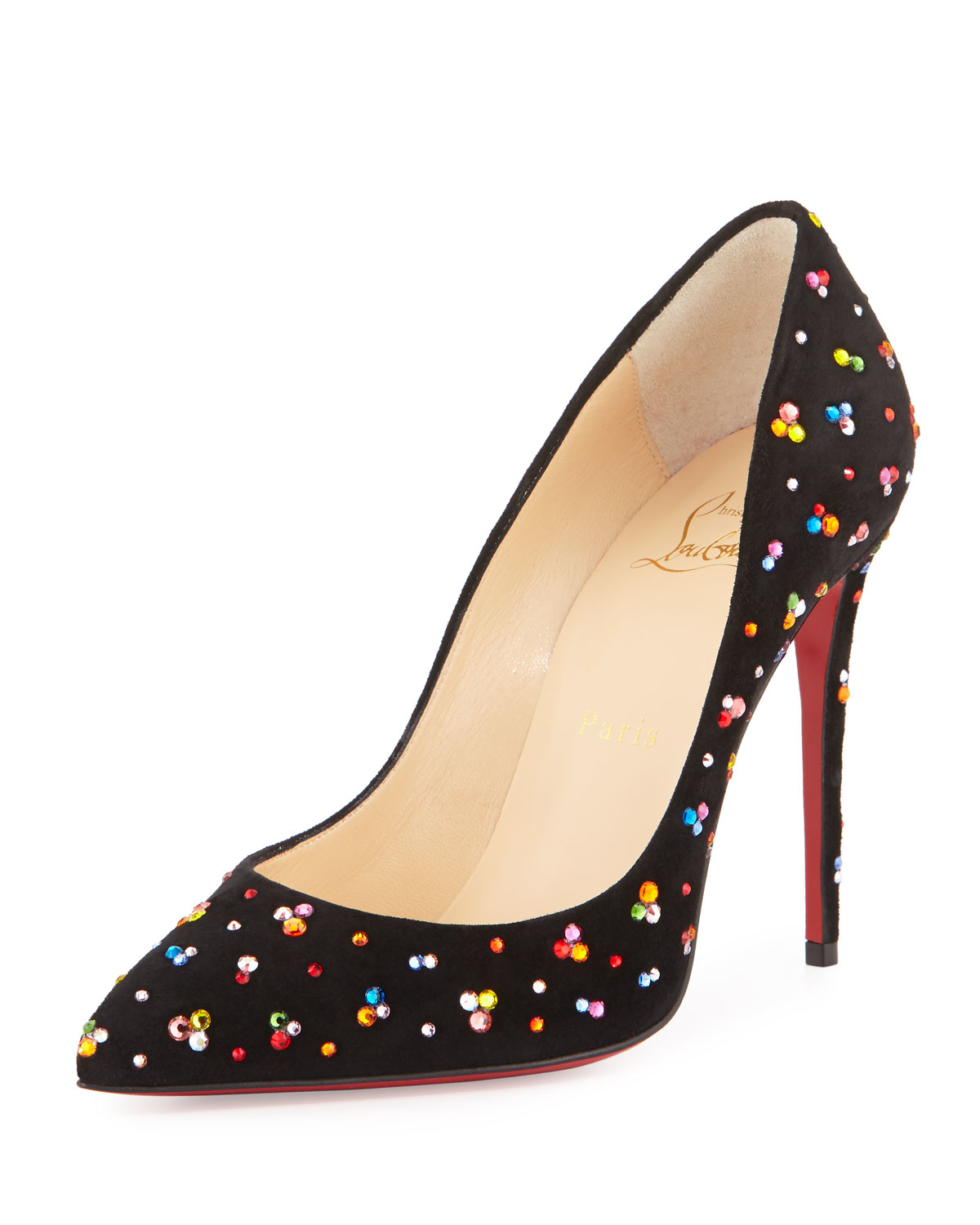 Christian Louboutin Pigalle Spikes 100mm Pumps Black