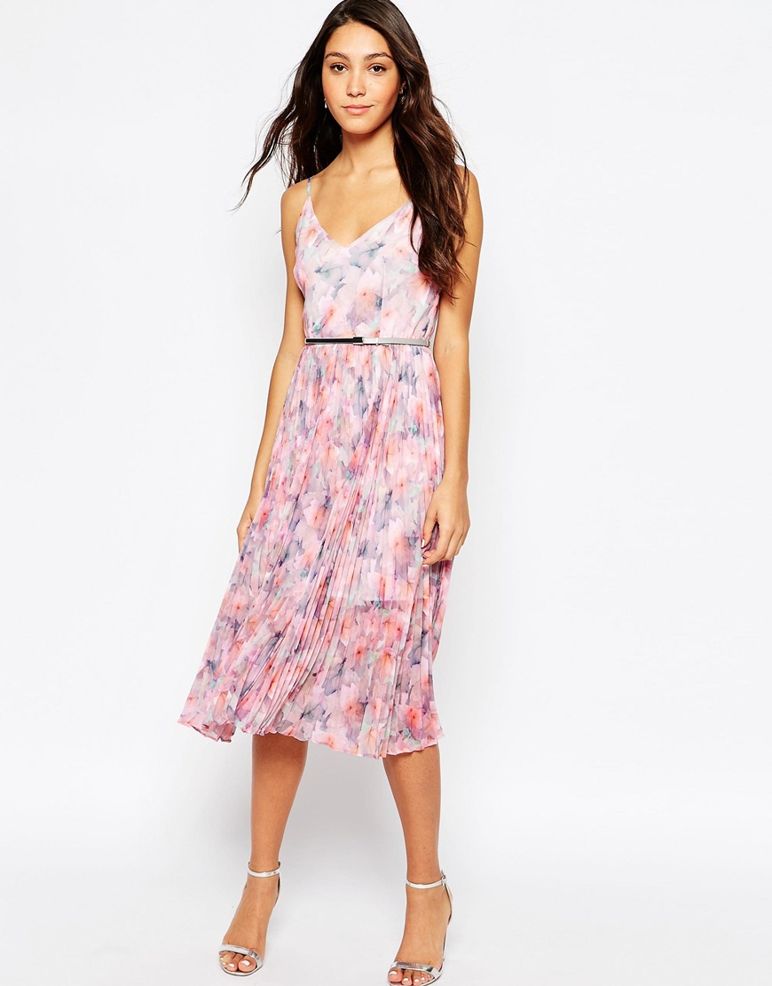 Lyst Oasis  Asis Printed Midi Dress 