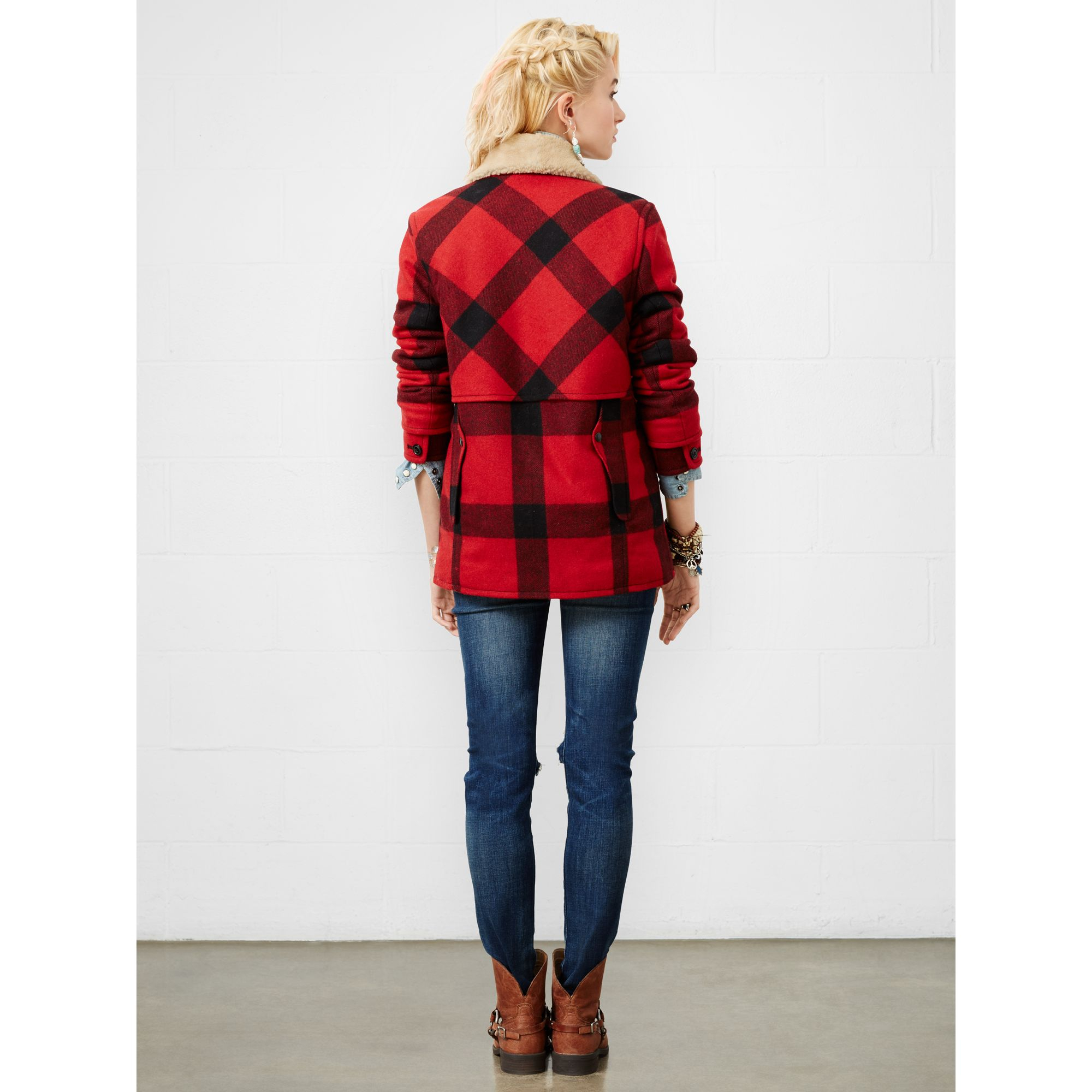 Lyst - Denim & Supply Ralph Lauren Buffalo Check Jacket in Red