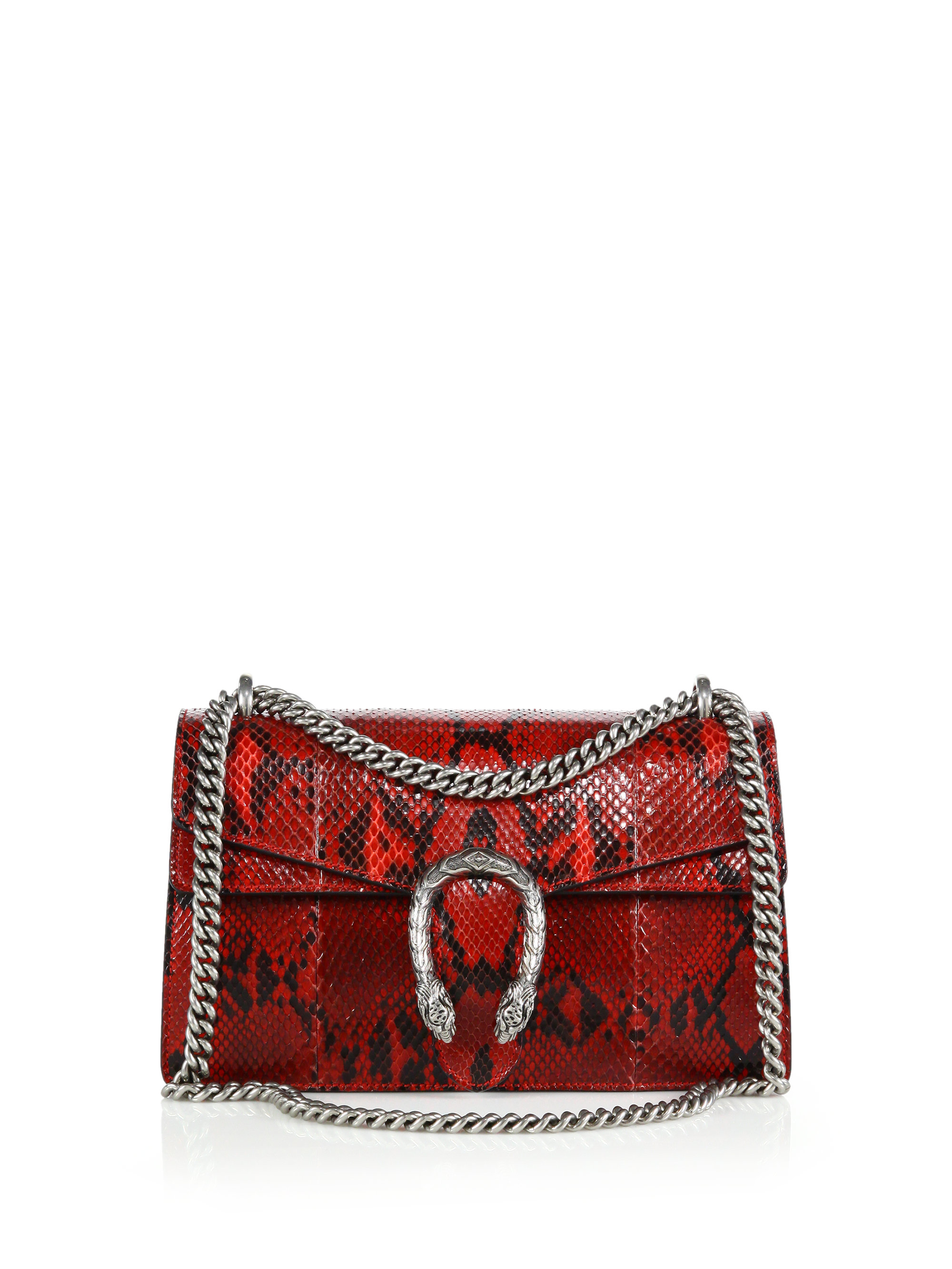Lyst - Gucci Dionysus Small Python Shoulder Bag in Red