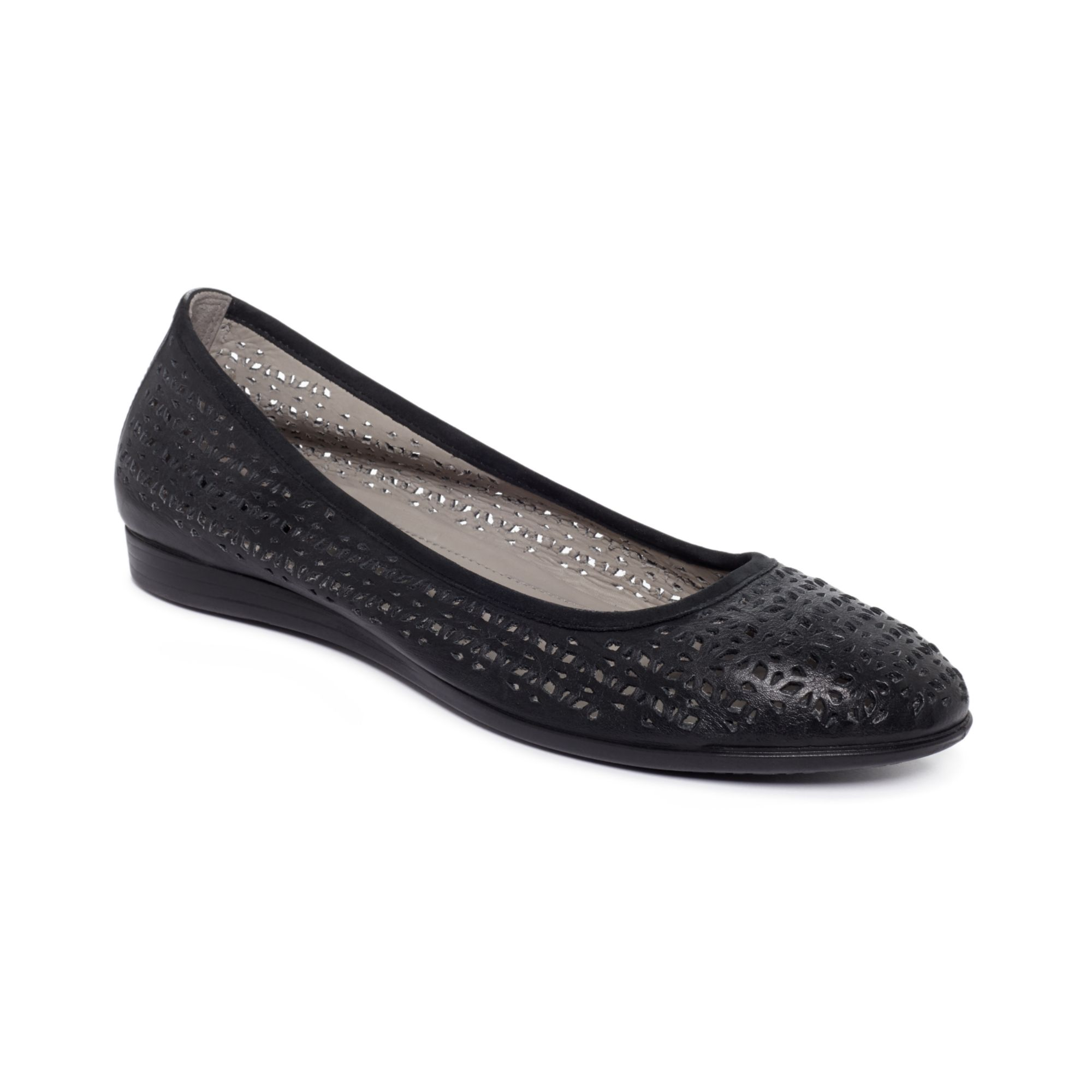 Lyst - Ecco Womens Touch 15 Flats in Black