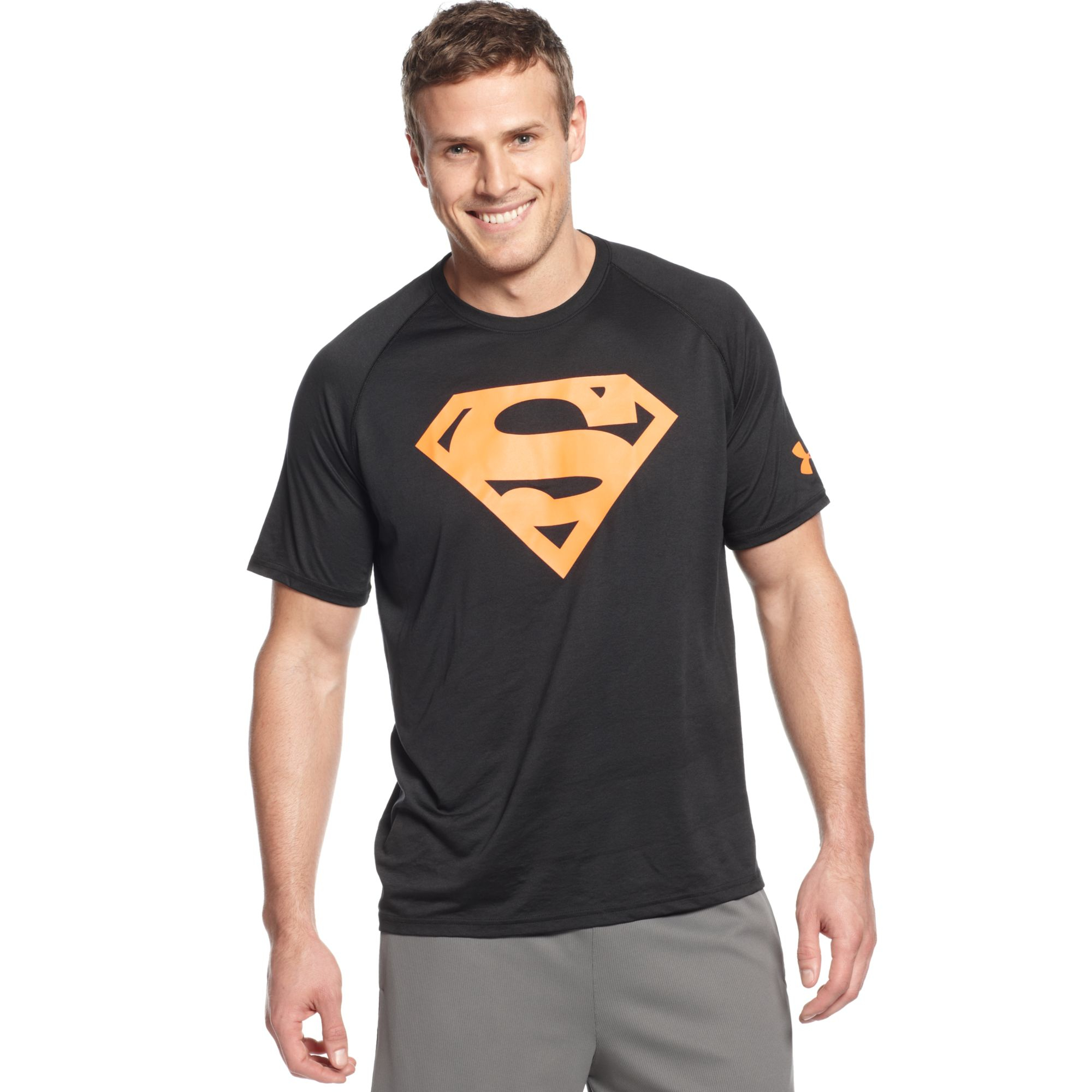 Under Armour Ae Neon Superman Graphic T-Shirt in Orange for Men (001 ...