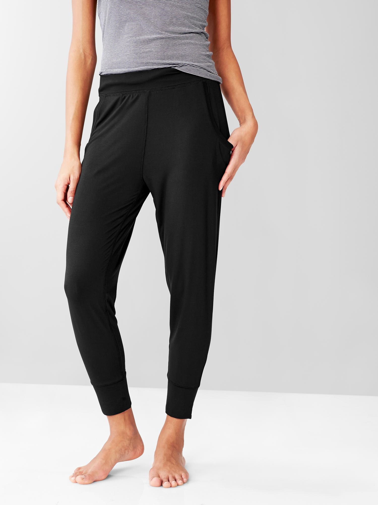 Gap Pure Body Modal Pants in Black (true black ) | Lyst