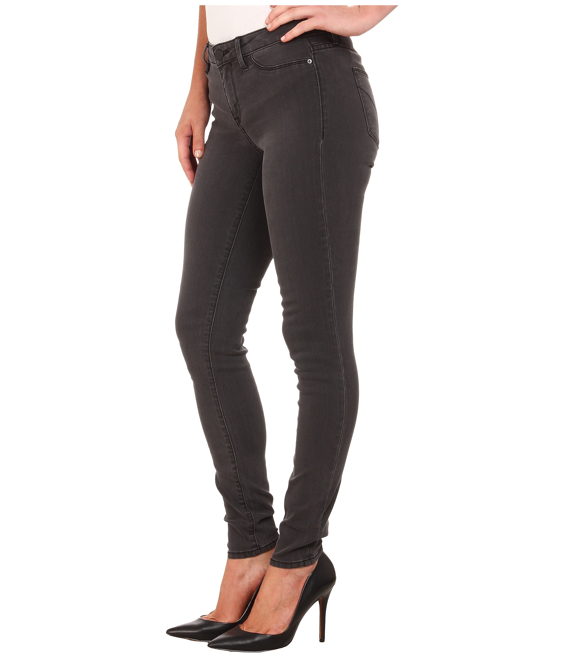 Calvin klein jeans Demin Leggings In Washed Down Grey in Gray (Washed ...