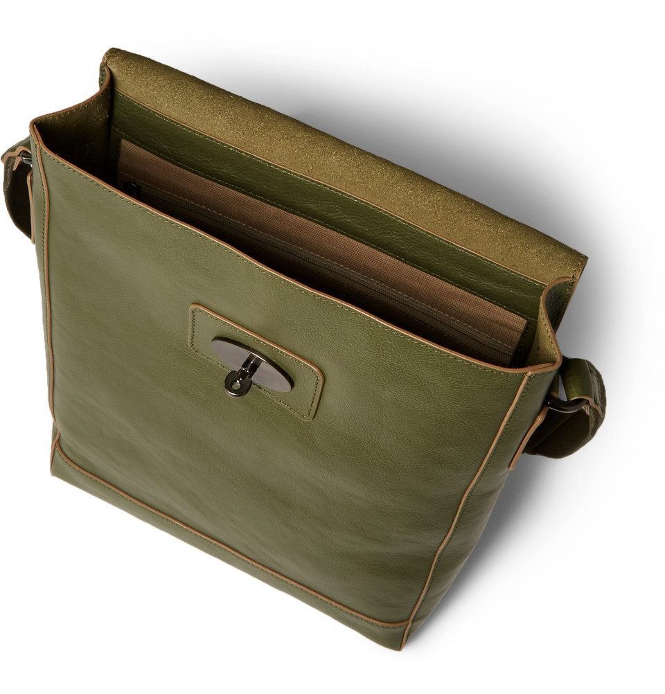 Lyst Mulberry Brynmore Leather Messenger Bag in Green for Men
