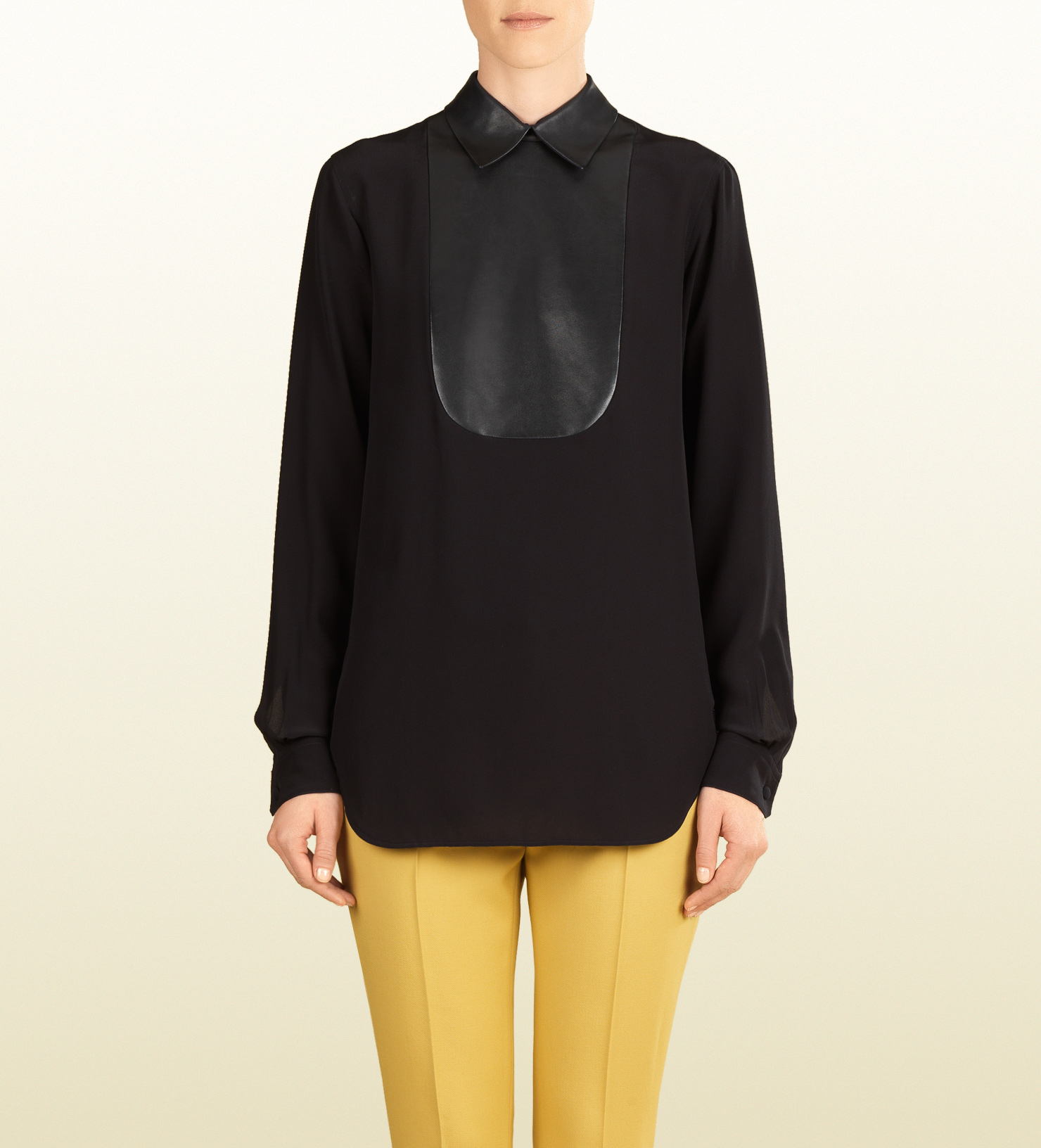 gucci black blouse