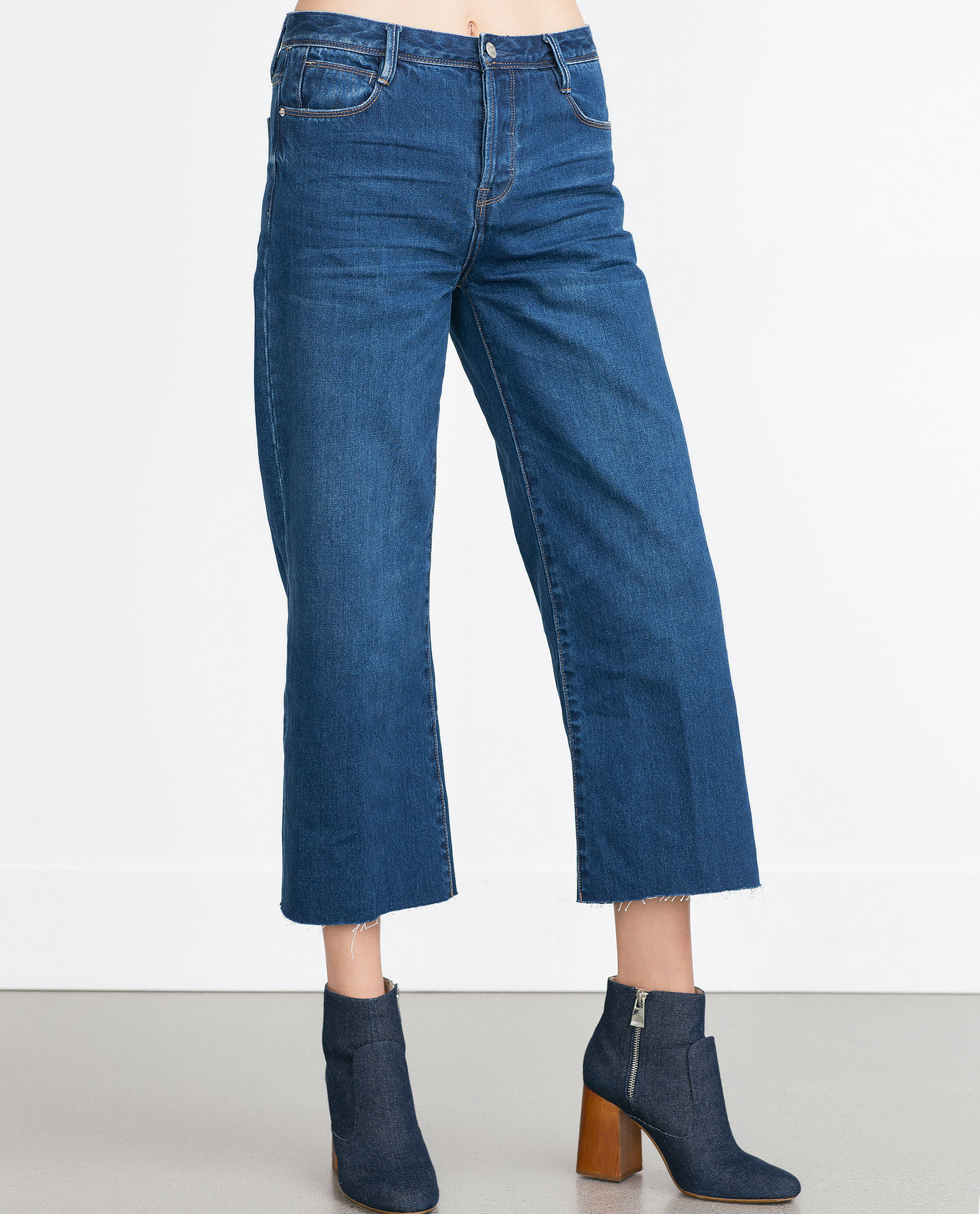 zara high rise wide leg seamless jeans