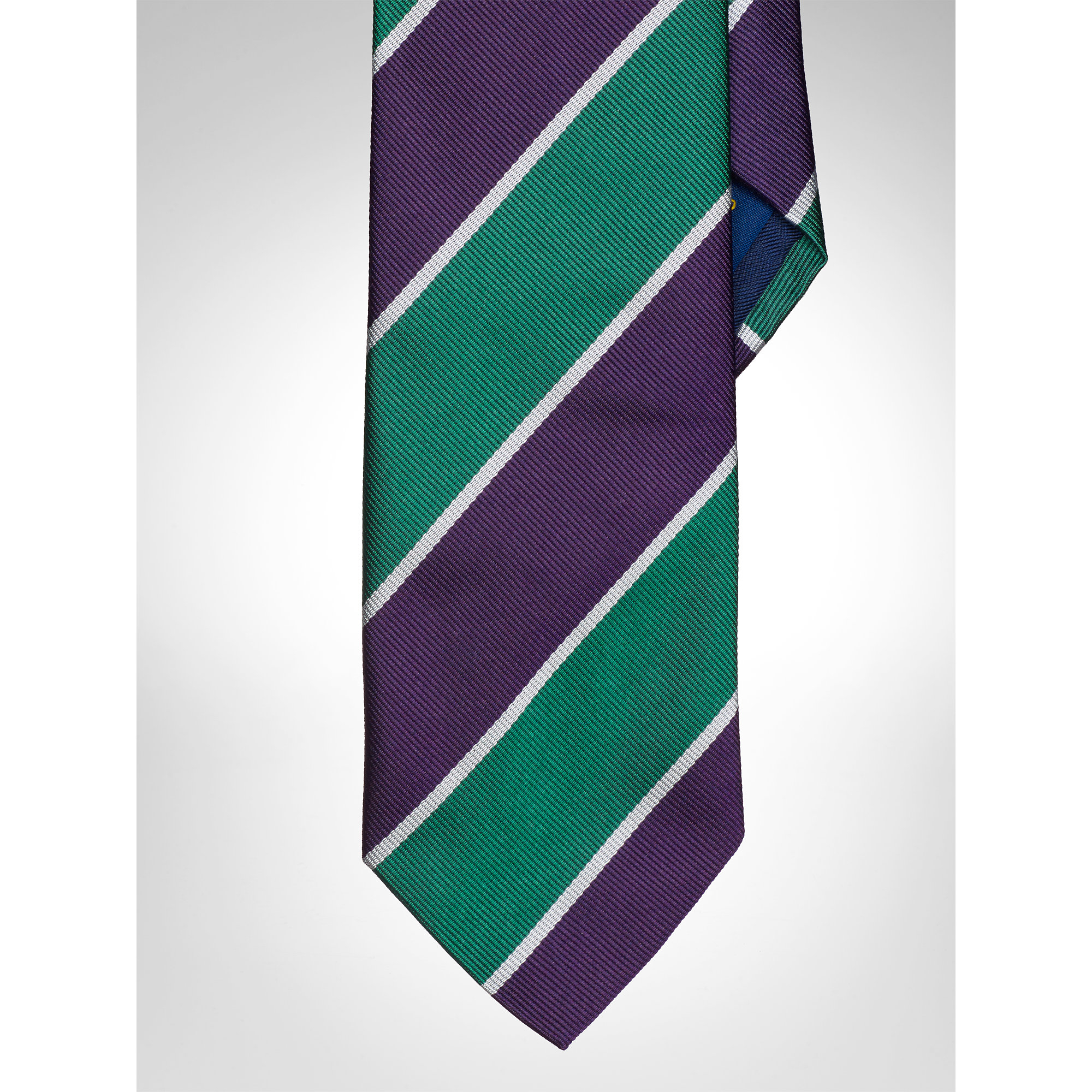 Lyst Polo Ralph Lauren Wimbledon Silk Narrow Tie in Green for Men