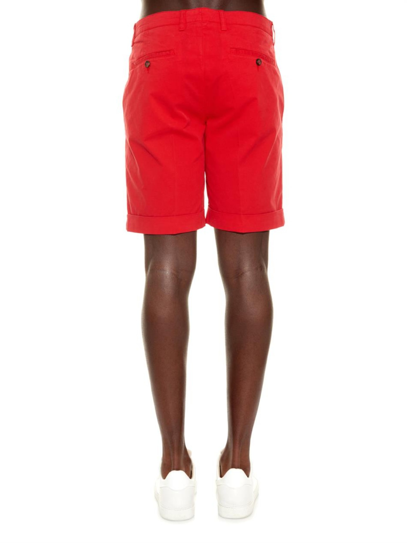 red chino shorts mens