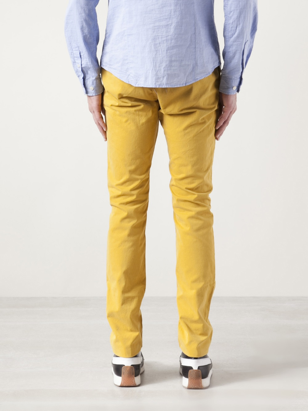 Lyst - Closed Dyed Chino Trousers in Yellow for Men