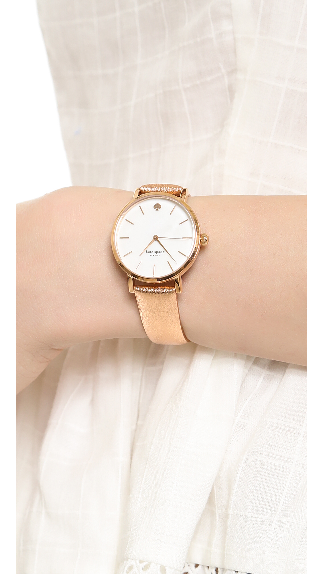 Lyst Kate Spade Metro Watch Rose Gold in Pink