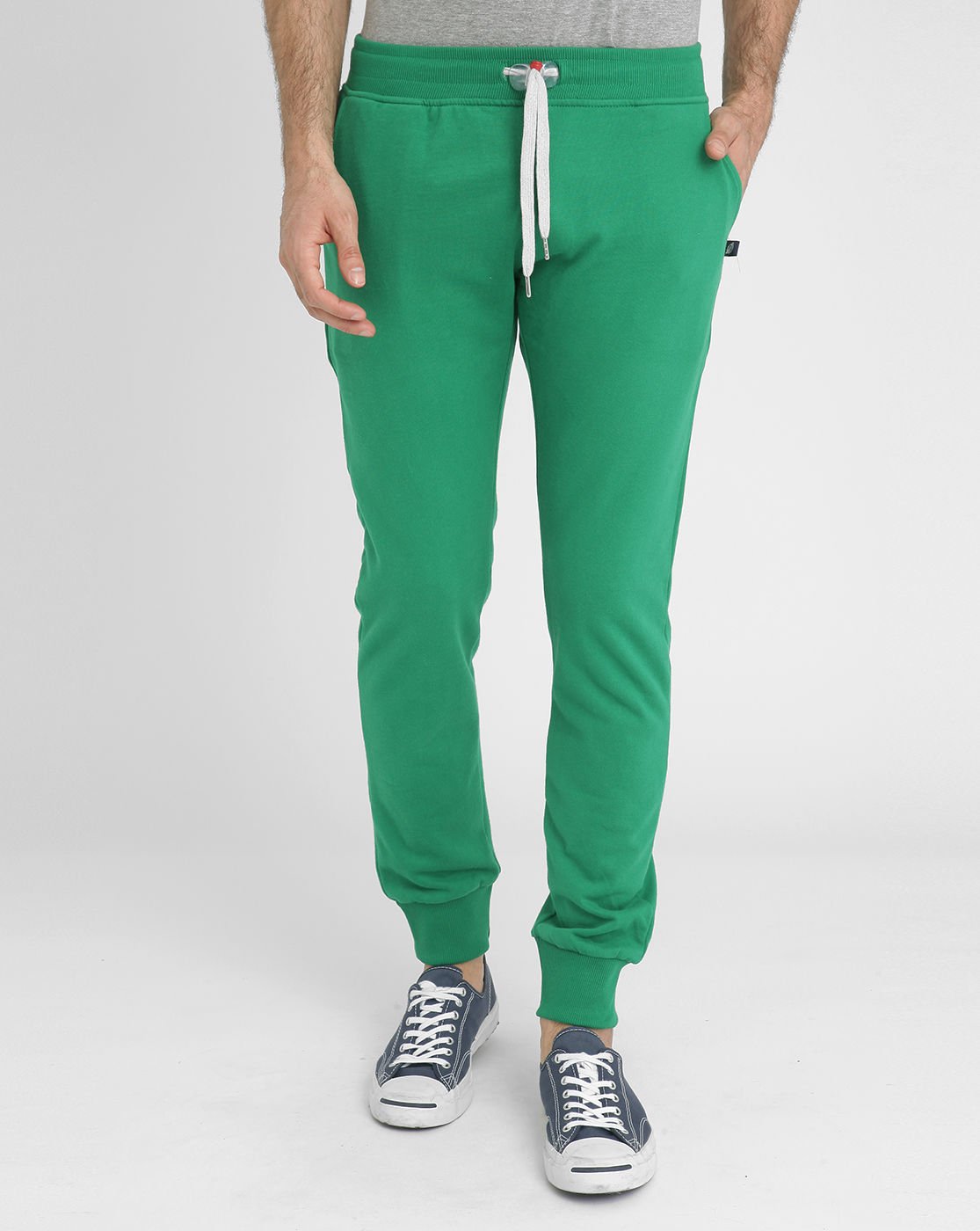 dark green jogging bottoms