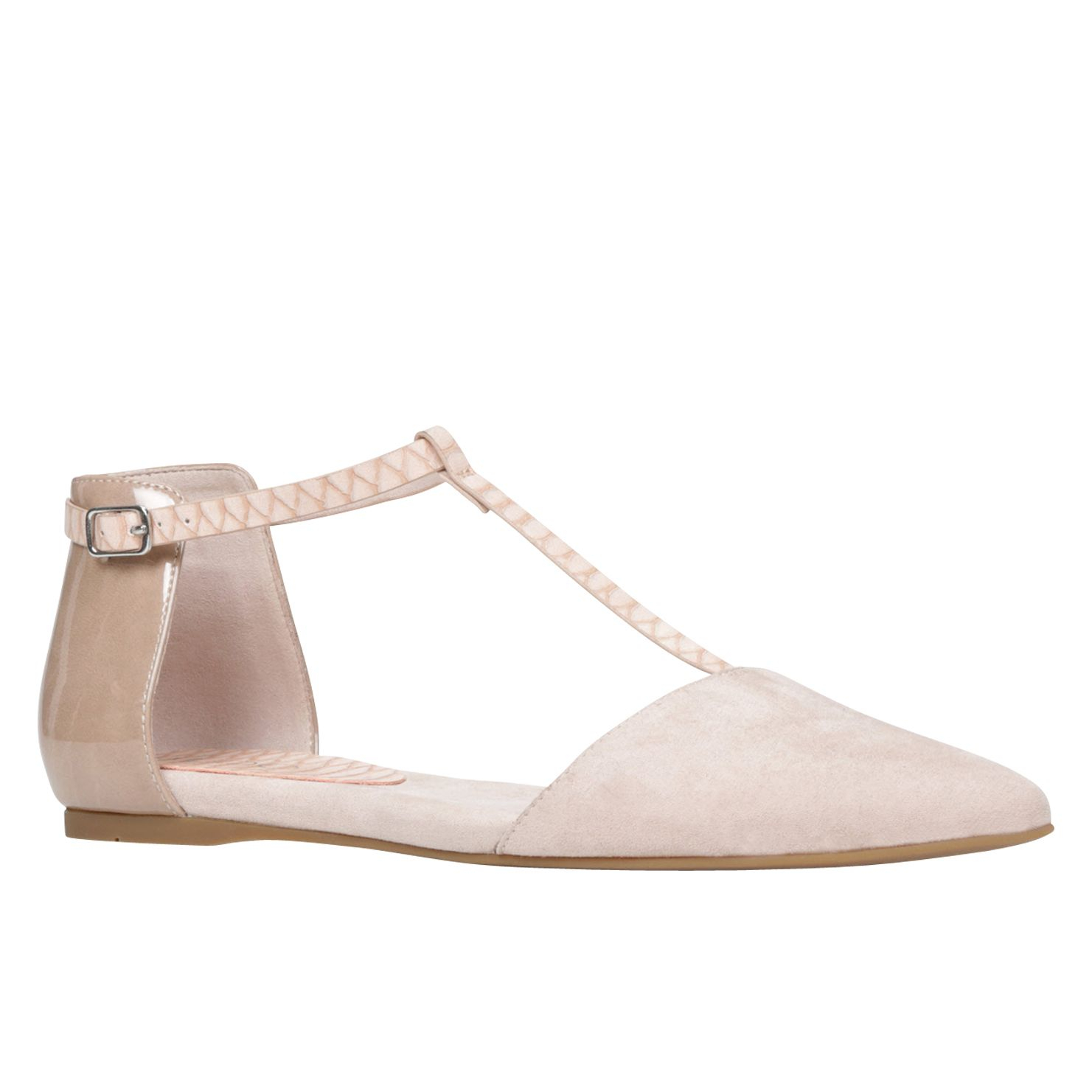 Aldo Fling Tstrap Pointed Toe Shoes in Pink | Lyst