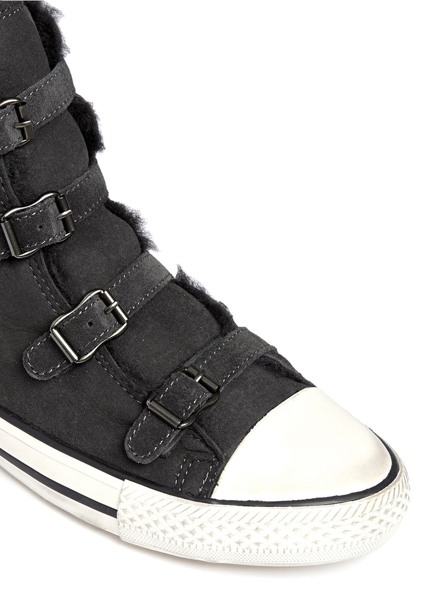 ash shearling trainers