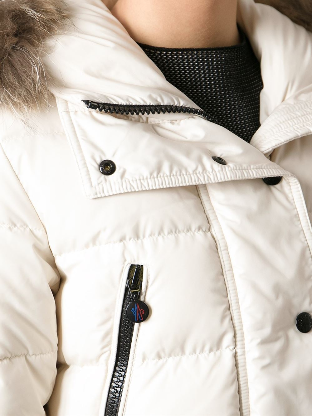 Moncler Fragon Padded Coat in White Lyst