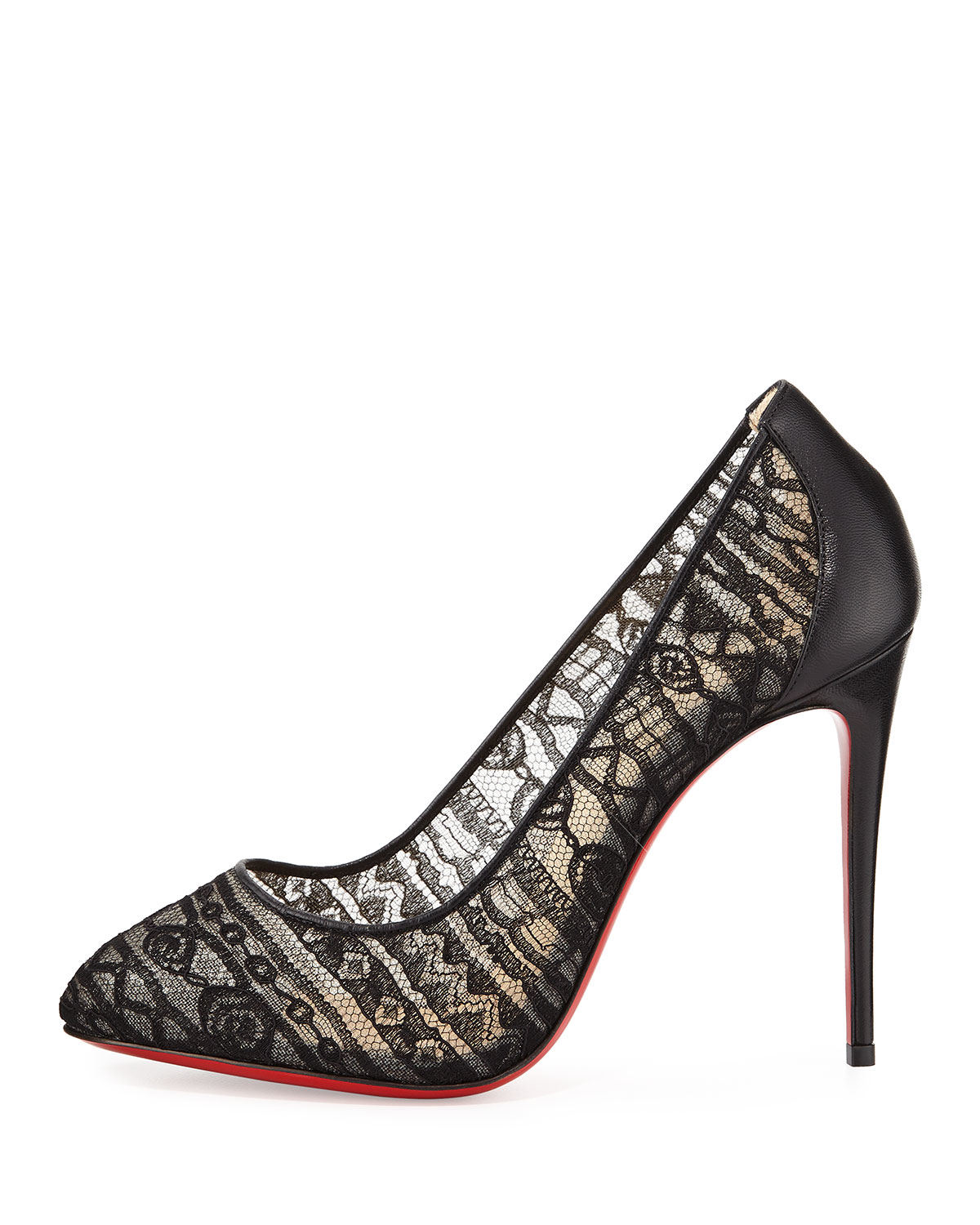 christian louboutin dorissima lace red sole pump black christian louboutin dorissima lace red sole pump black